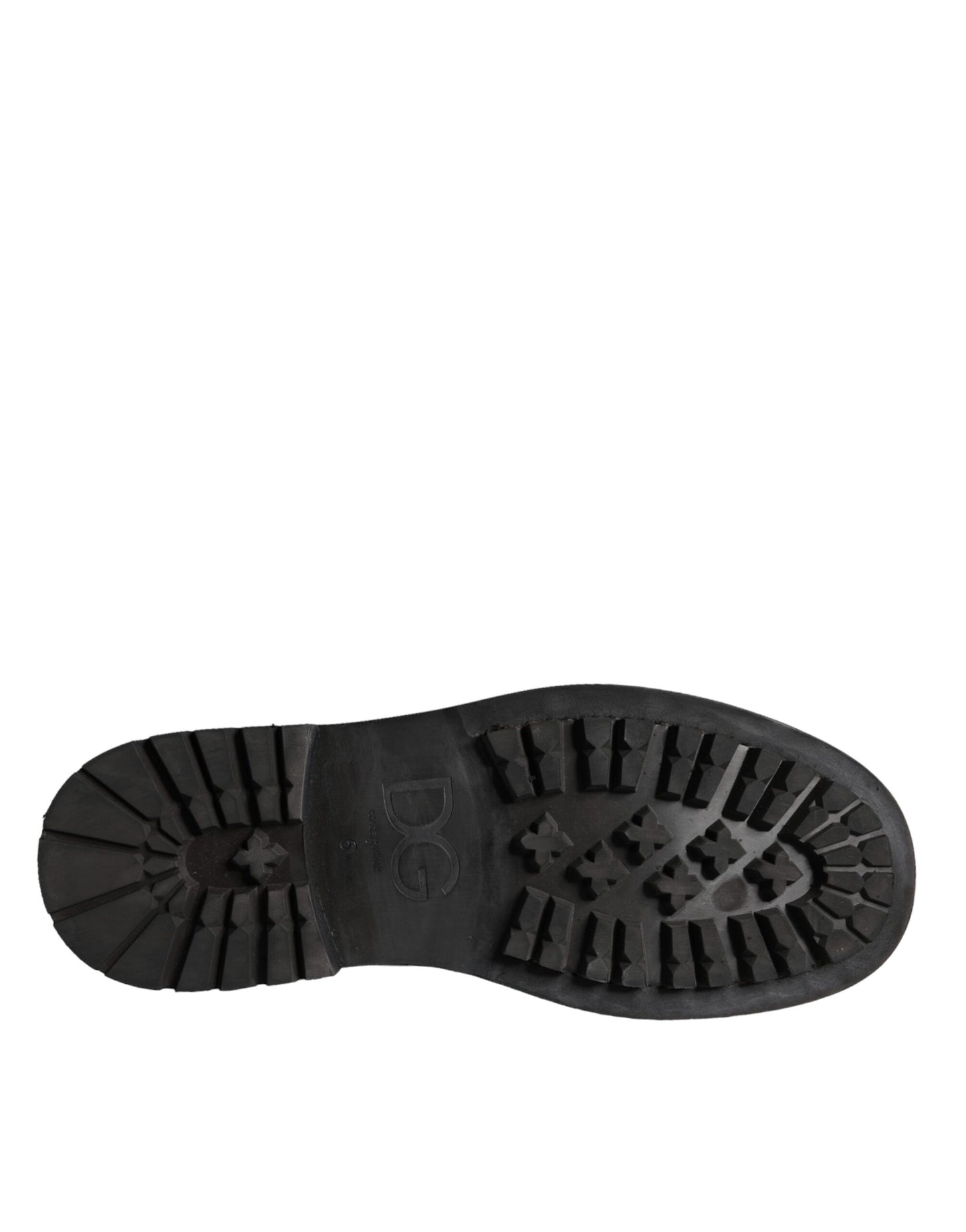 Bottes mi-mollet noires à lacets Dolce & Gabbana pour hommes