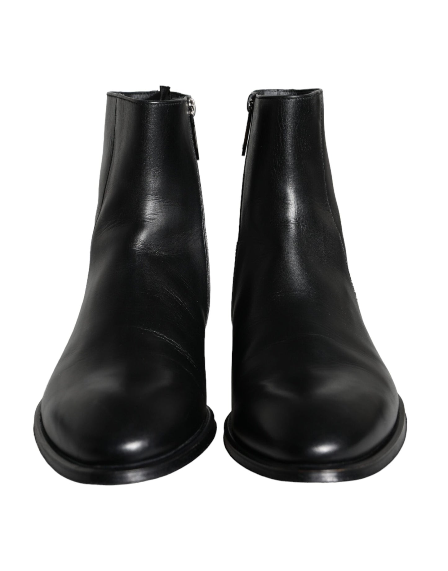 Bottines Dolce & Gabbana en cuir de veau noir pour homme