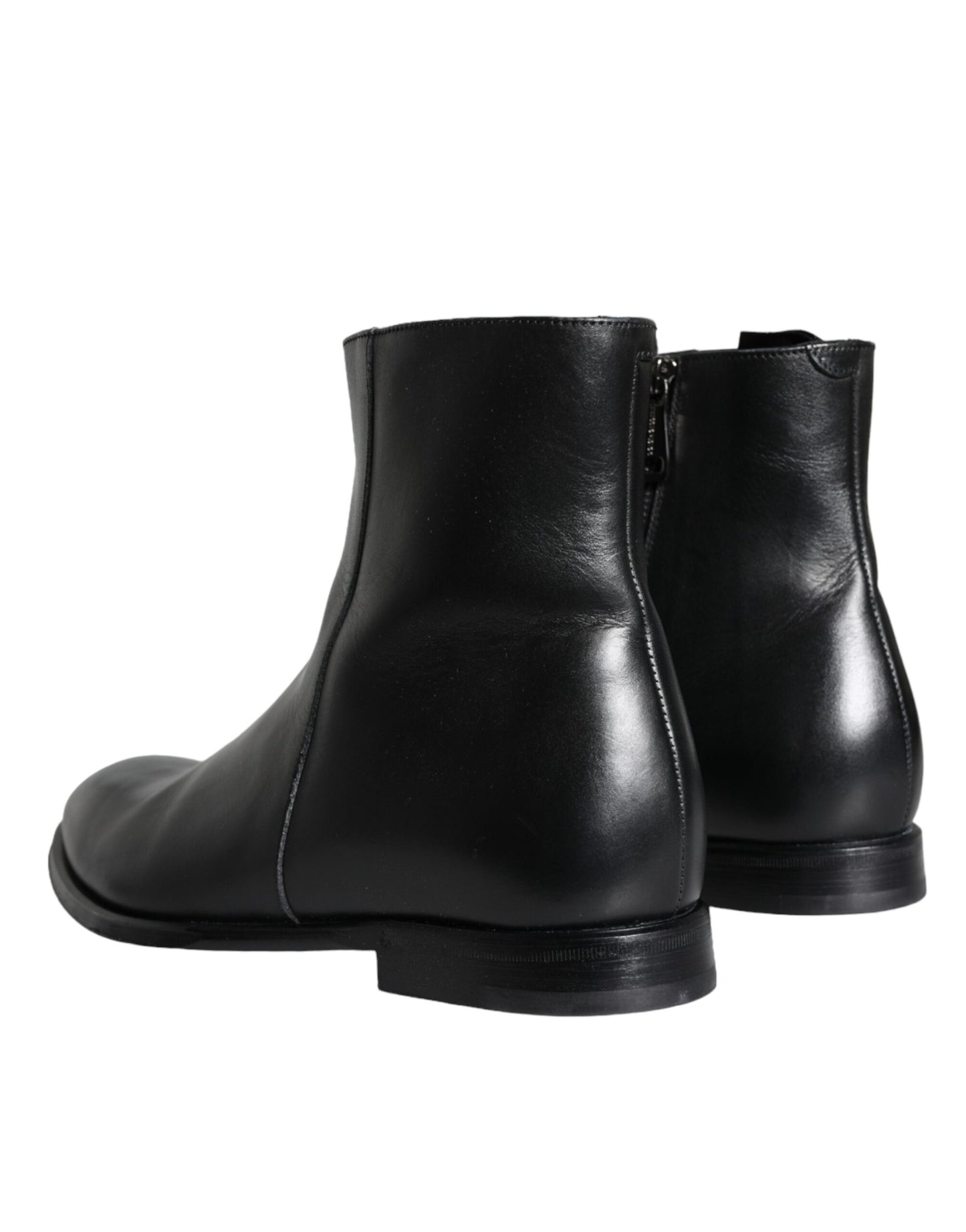 Bottines Dolce & Gabbana en cuir de veau noir pour homme