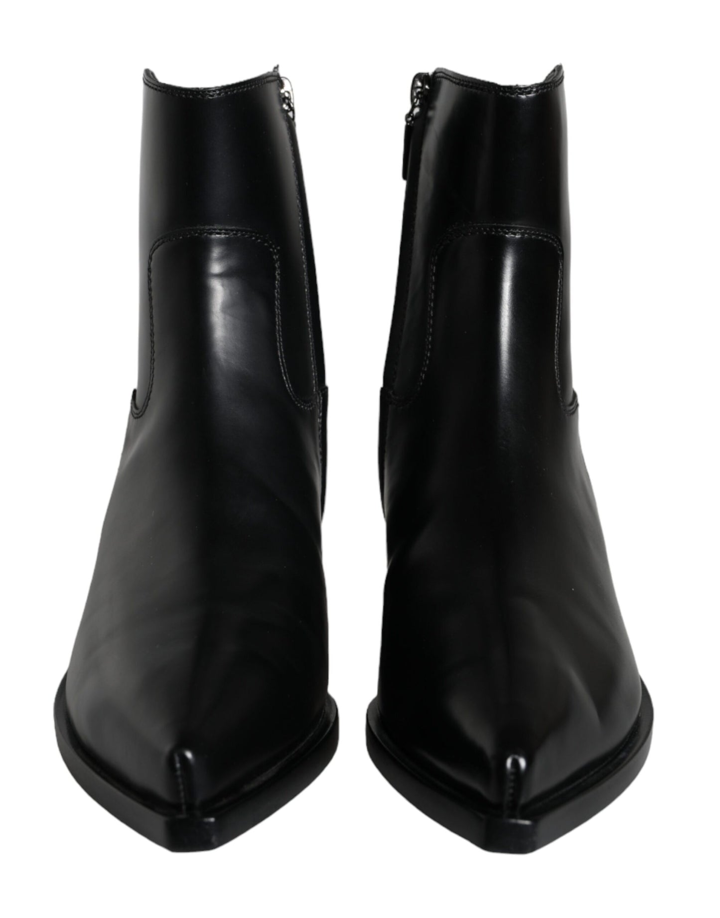 Bottines en cuir noir Dolce & Gabbana