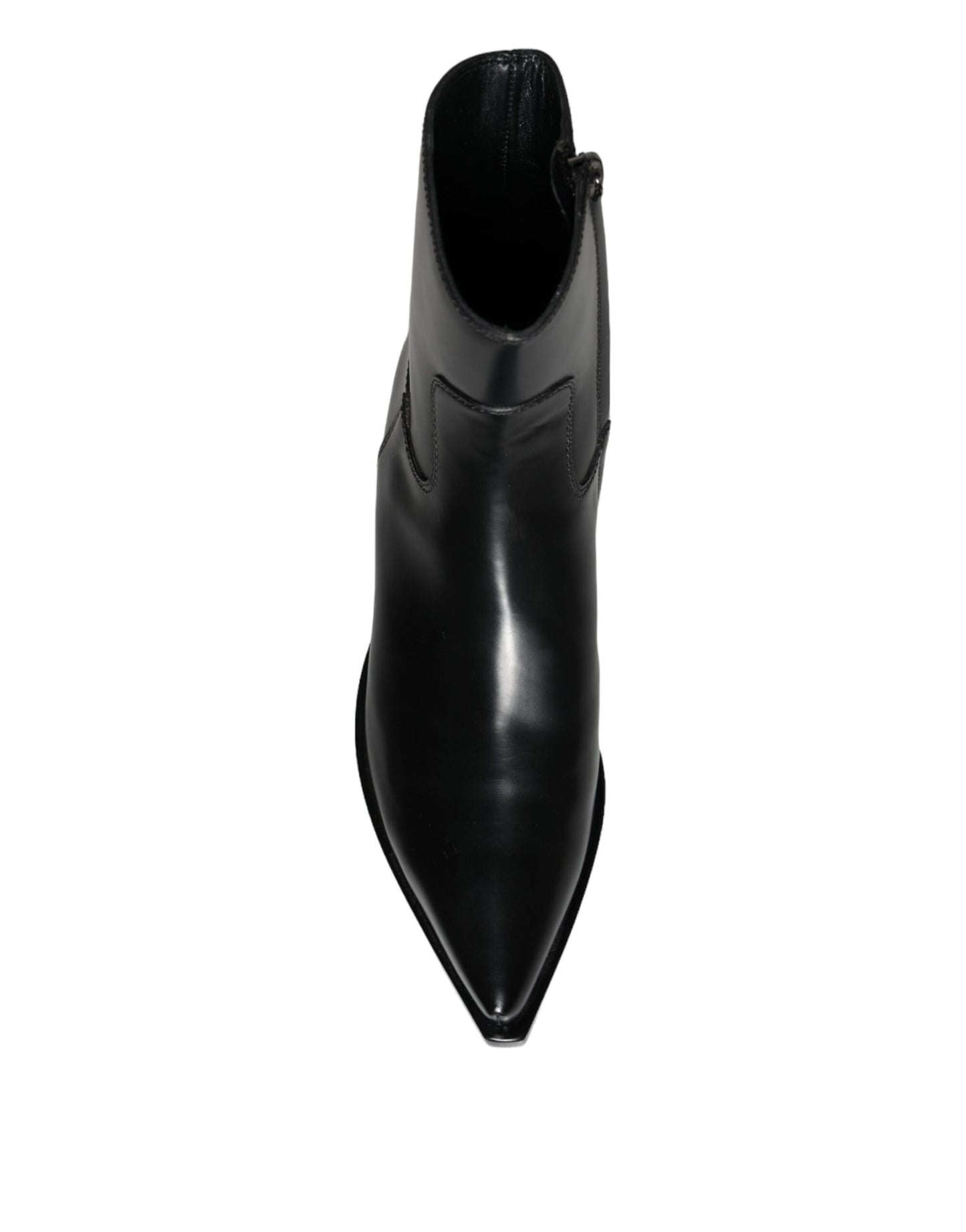 Bottines en cuir noir Dolce & Gabbana