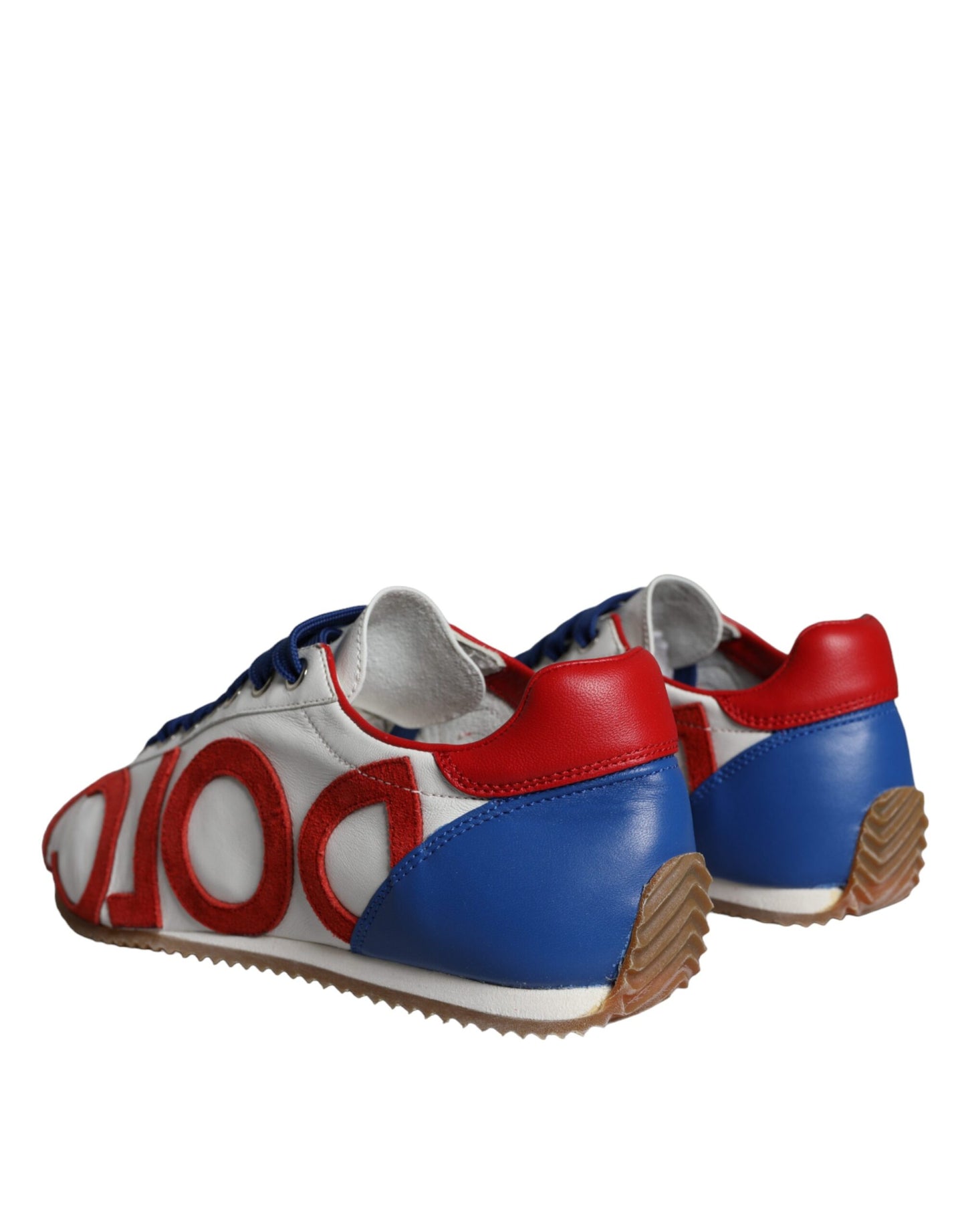Dolce & Gabbana Multicolor Leather Logo Casual Sneakers Shoes by Dolce & Gabbana