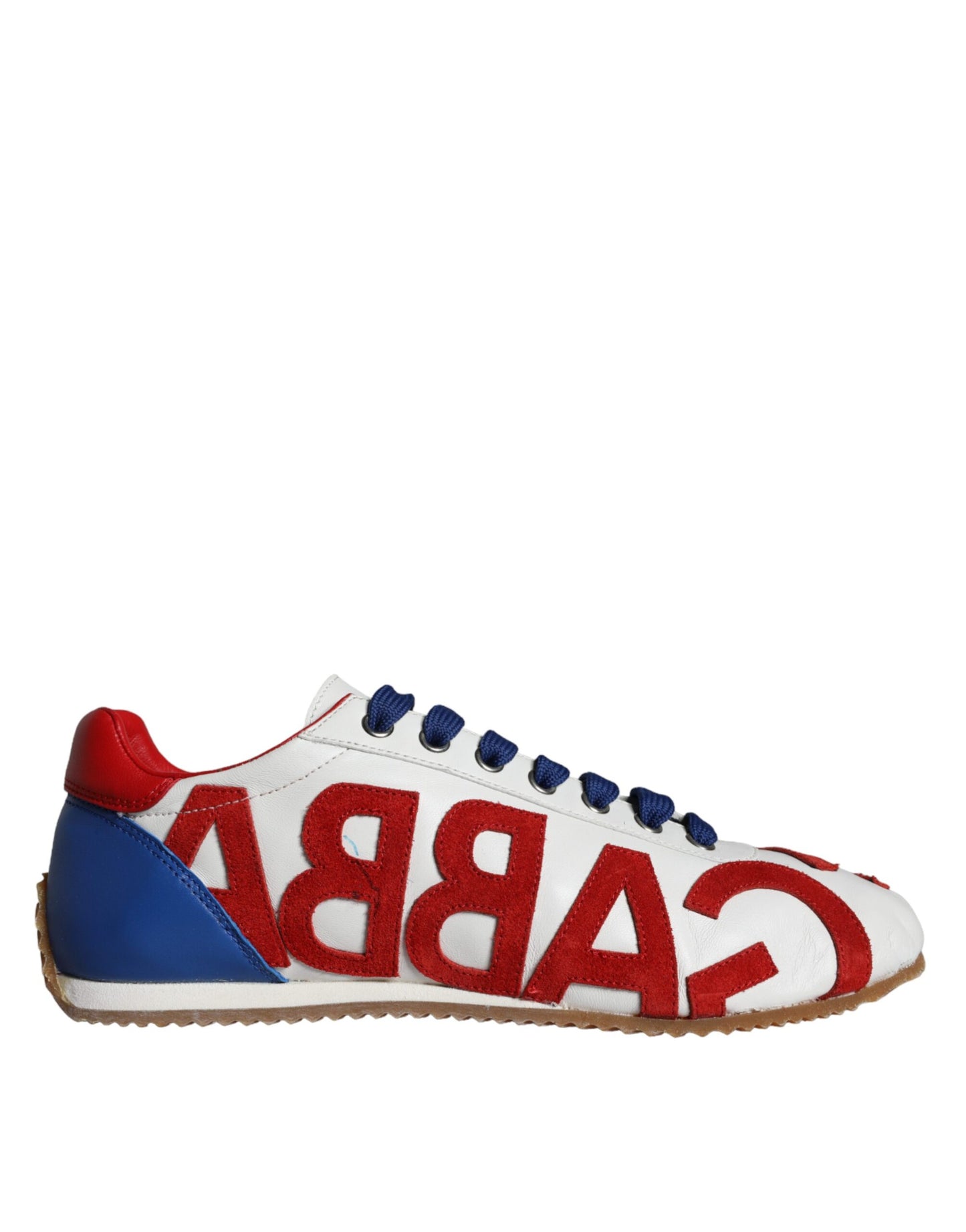 Dolce & Gabbana Multicolor Leather Logo Casual Sneakers Shoes by Dolce & Gabbana