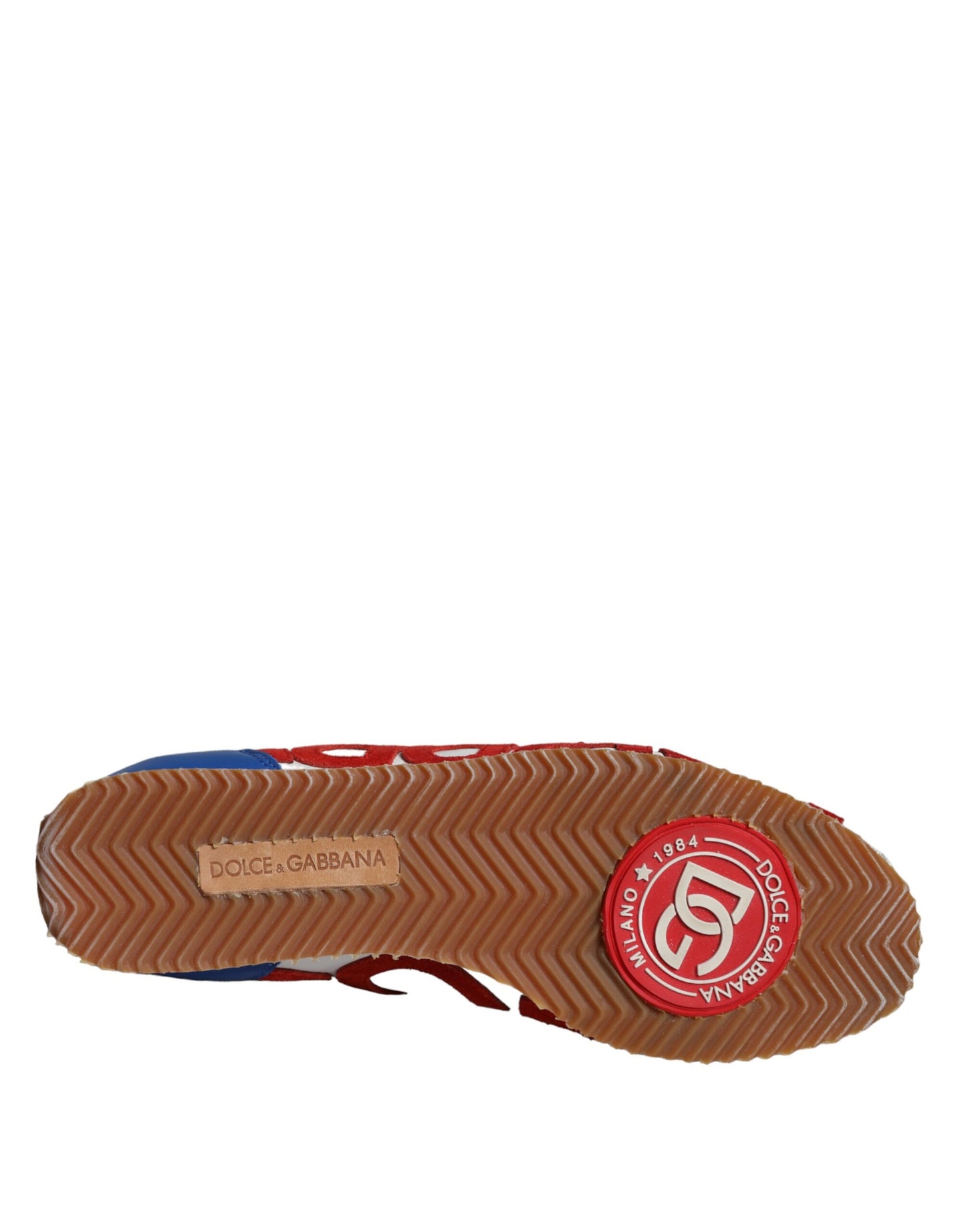 Dolce & Gabbana Multicolor Leather Logo Casual Sneakers Shoes by Dolce & Gabbana
