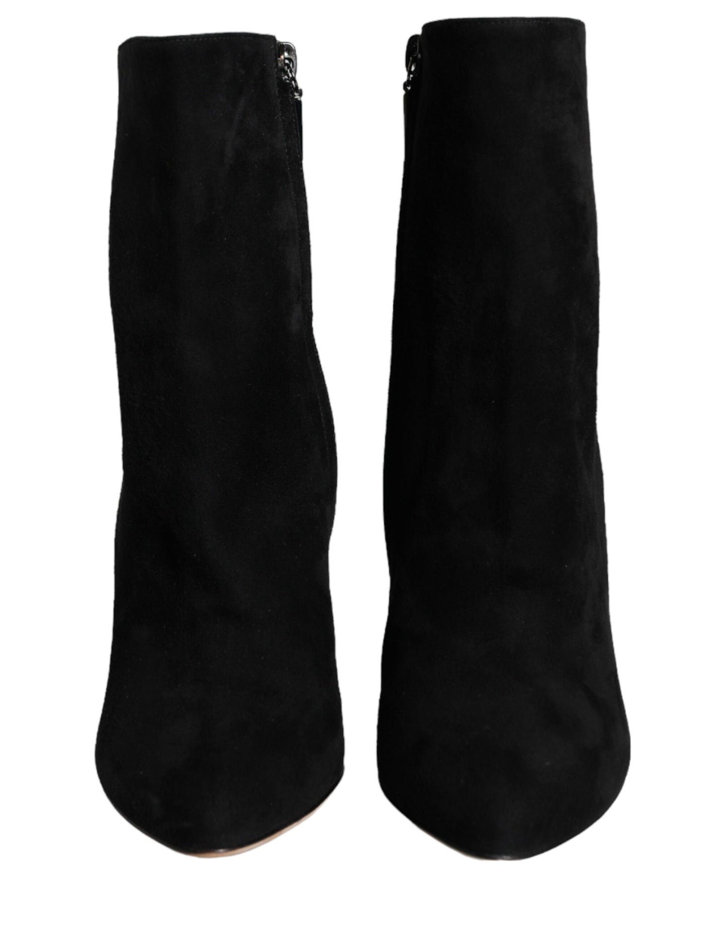 Bottes mi-mollet en daim noir Dolce & Gabbana
