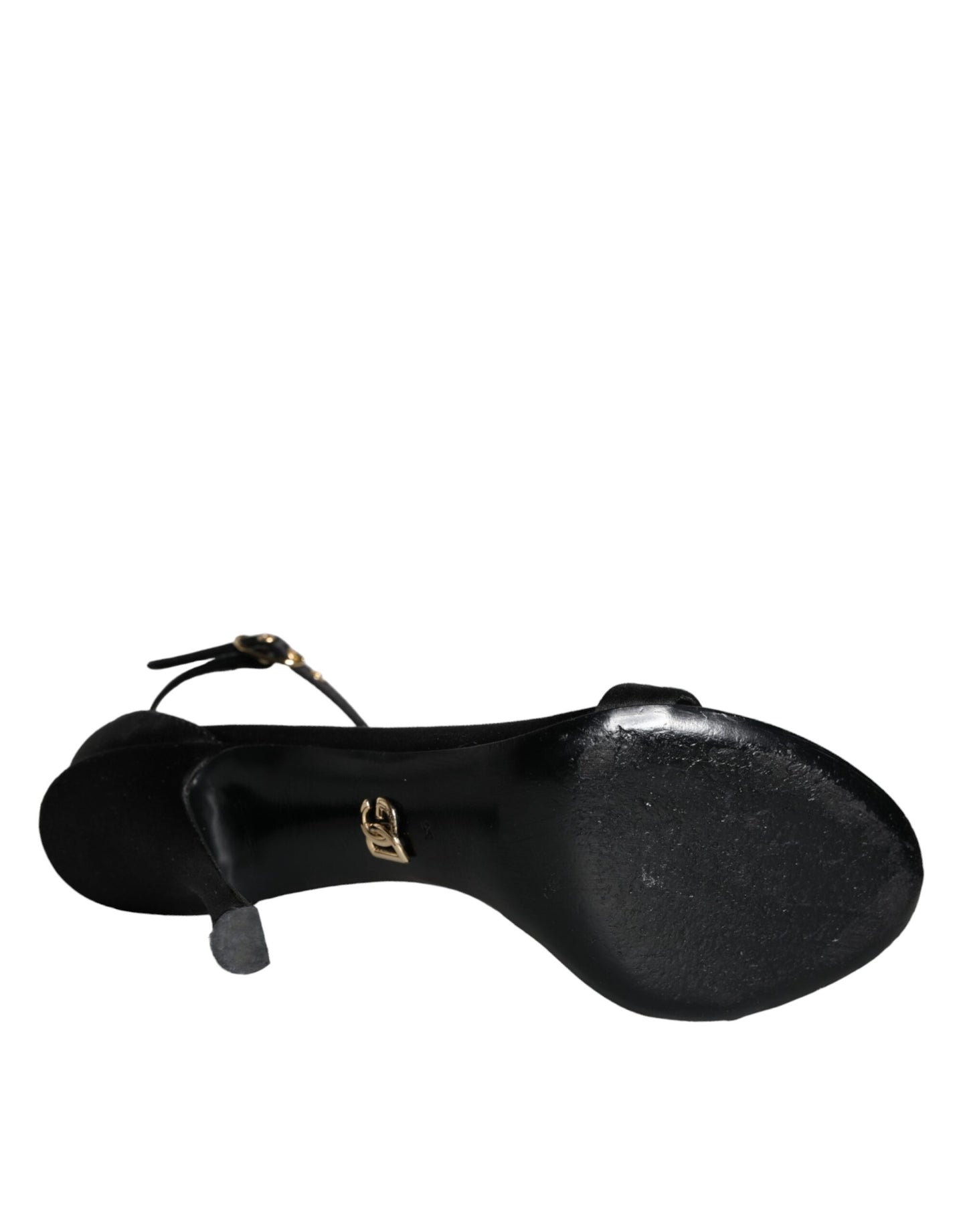 Sandales à talons et bride cheville Dolce & Gabbana noires KEIRA