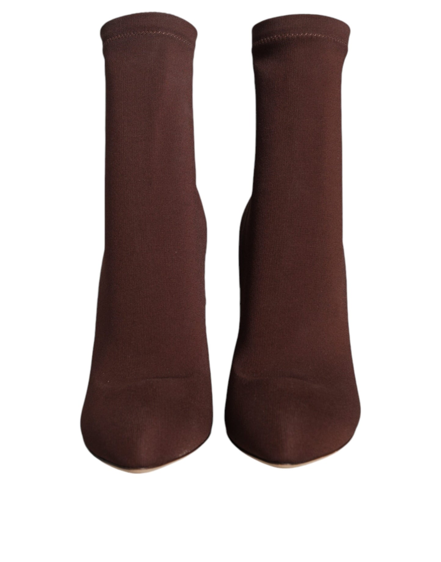 Chaussures à talons aiguilles marron Dolce & Gabbana, chaussettes, bottines
