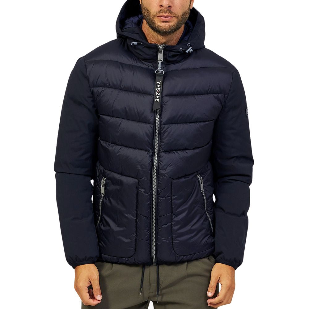 Veste en nylon bleu Yes Zee