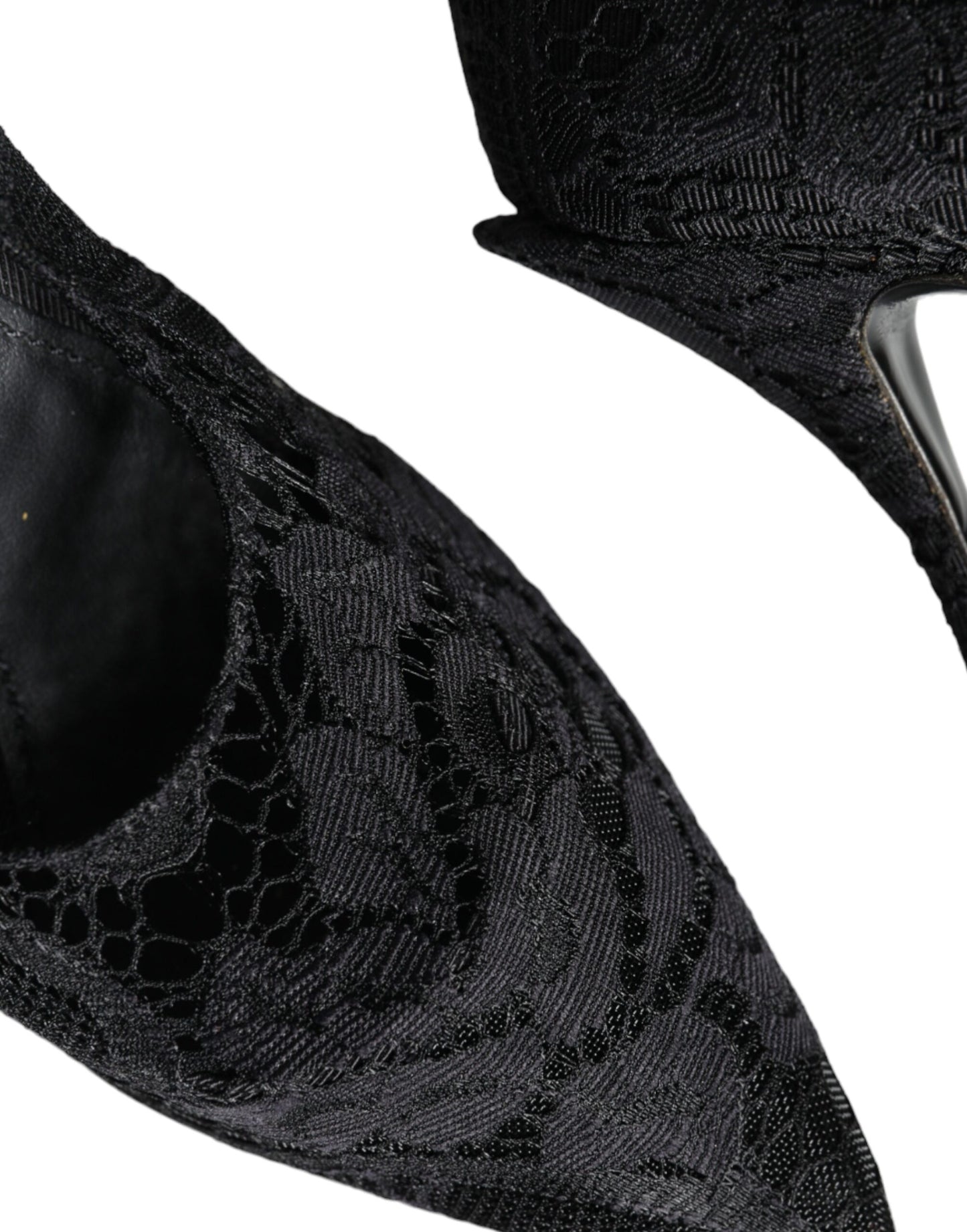 Escarpins Mary Jane noirs Dolce & Gabbana en dentelle et cristaux