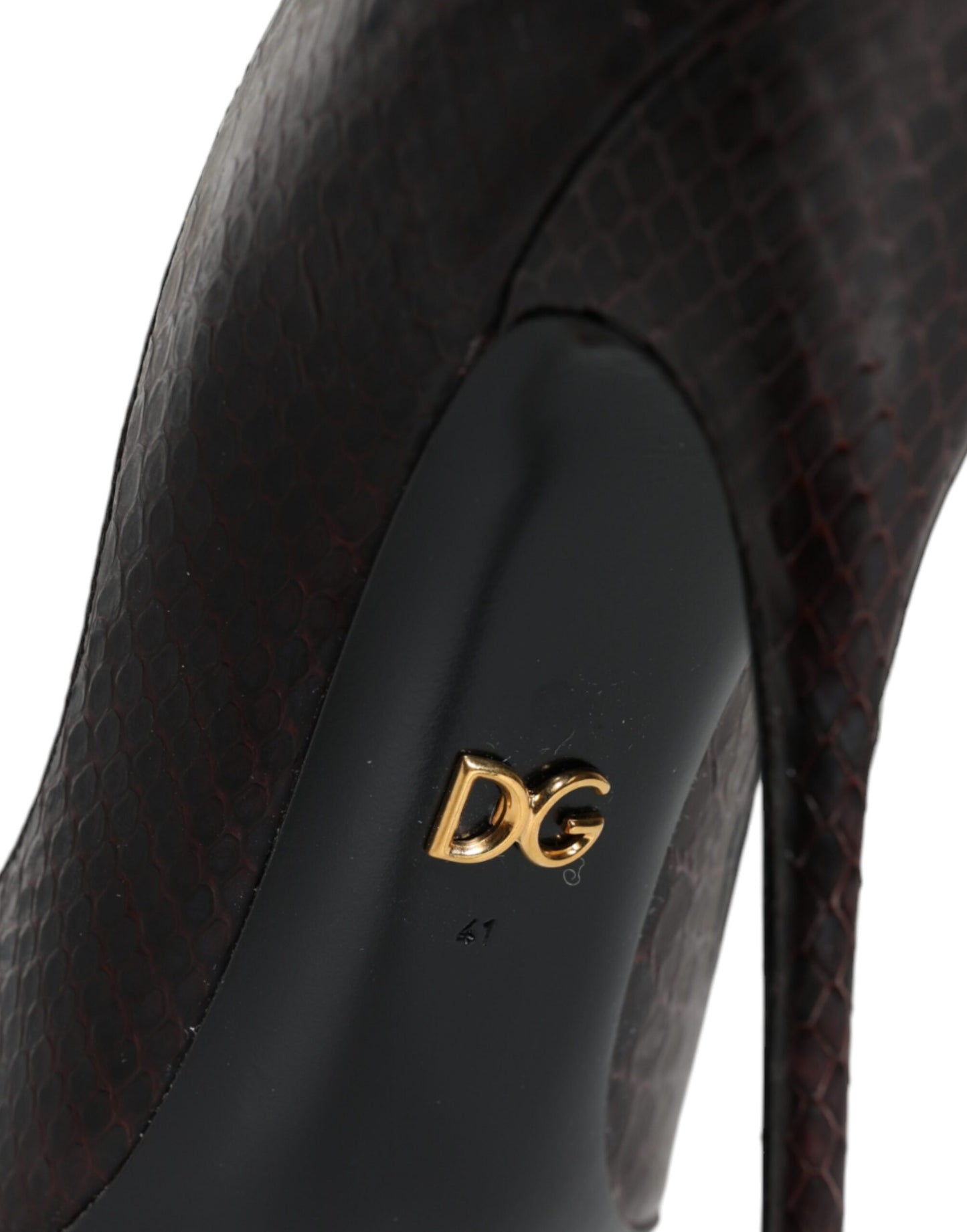 Escarpins à talons en cuir exotique multicolore Dolce & Gabbana