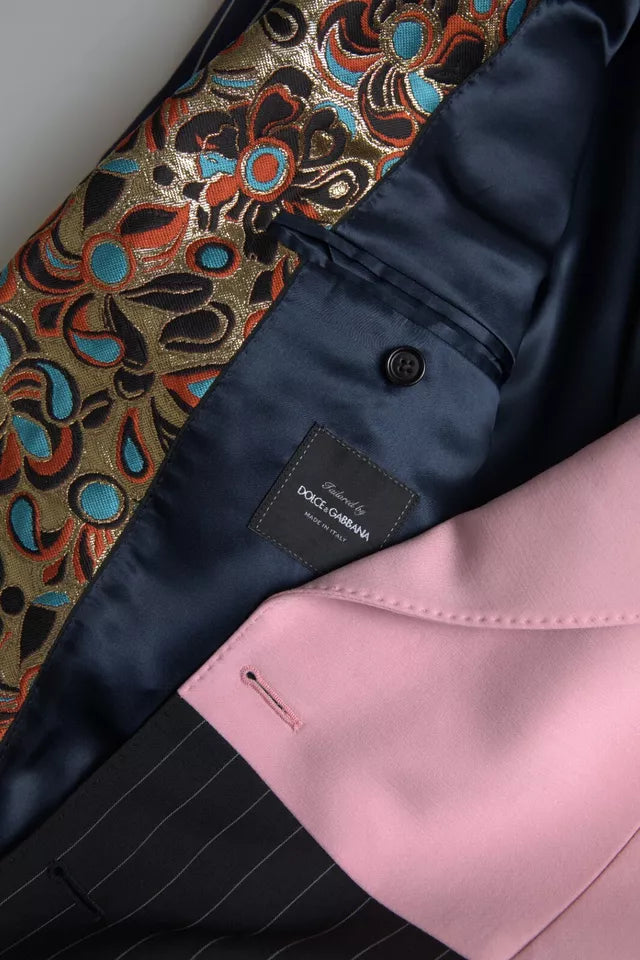Blazer simple boutonnage patchwork multicolore Dolce & Gabbana