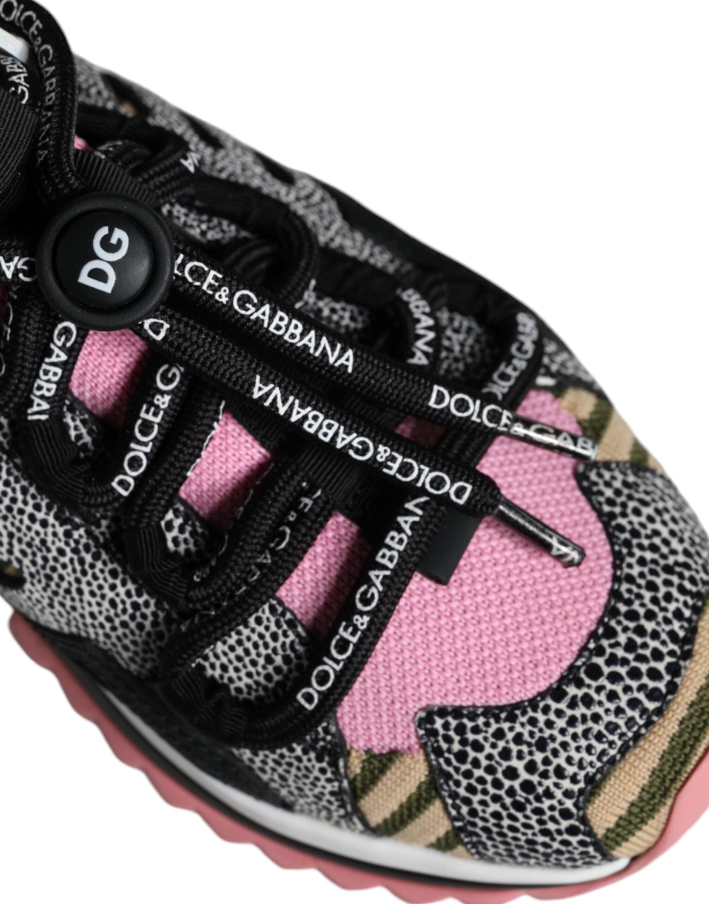 Dolce & Gabbana Multicolor Sorrento Socks Logo Sneakers Shoes by Dolce & Gabbana