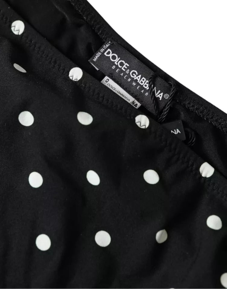 Maillot de bain Dolce & Gabbana à pois noirs