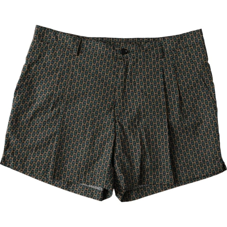 Maillot de bain short de bain à motifs marron Dolce & Gabbana