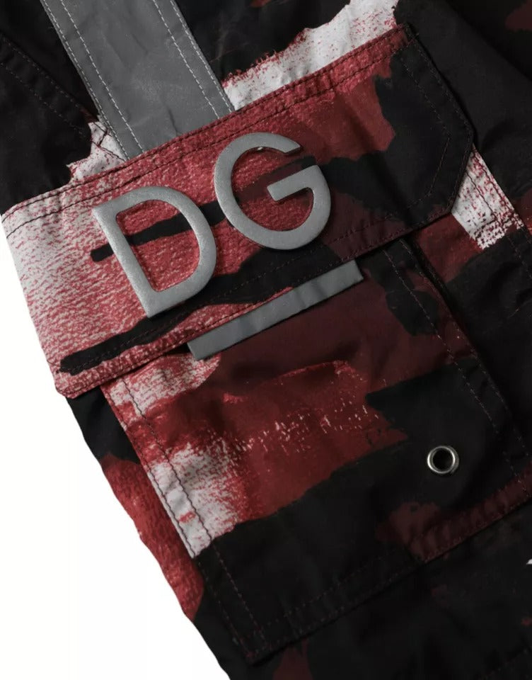 Maillot de bain short de plage Dolce & Gabbana à logo DG multicolore camouflage
