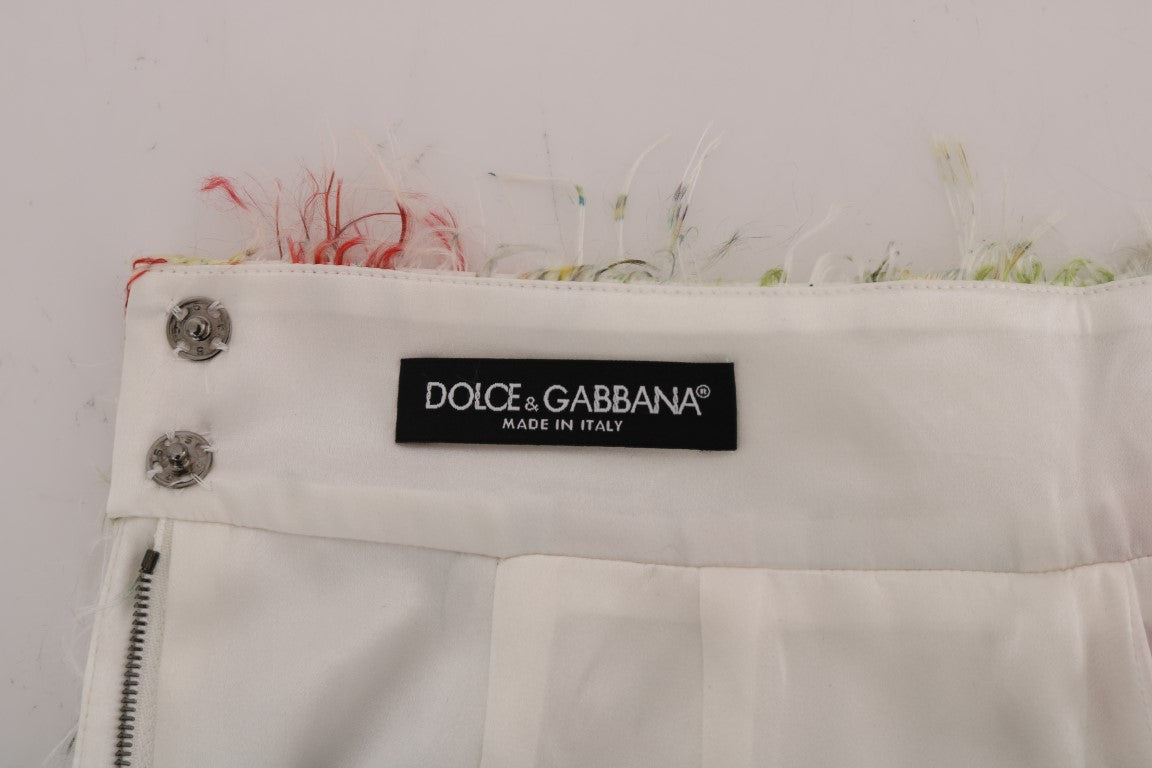 Jupe crayon taille haute à fleurs élégante Dolce & Gabbana