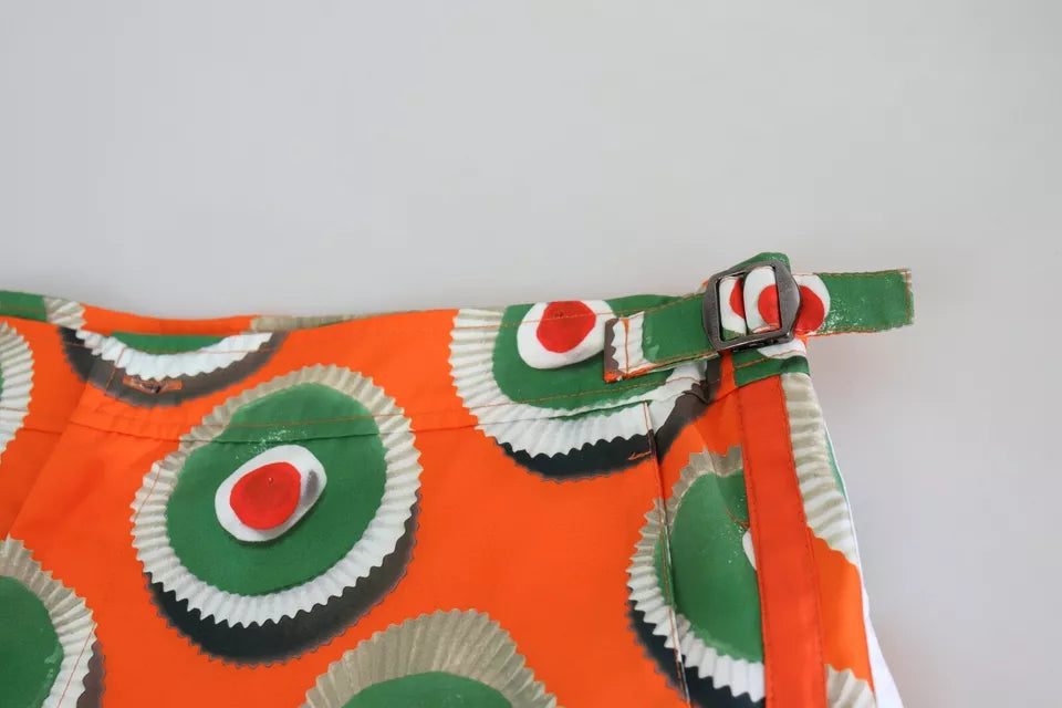 Maillots de bain Dolce & Gabbana Orange Cupcake Beachwear Shorts