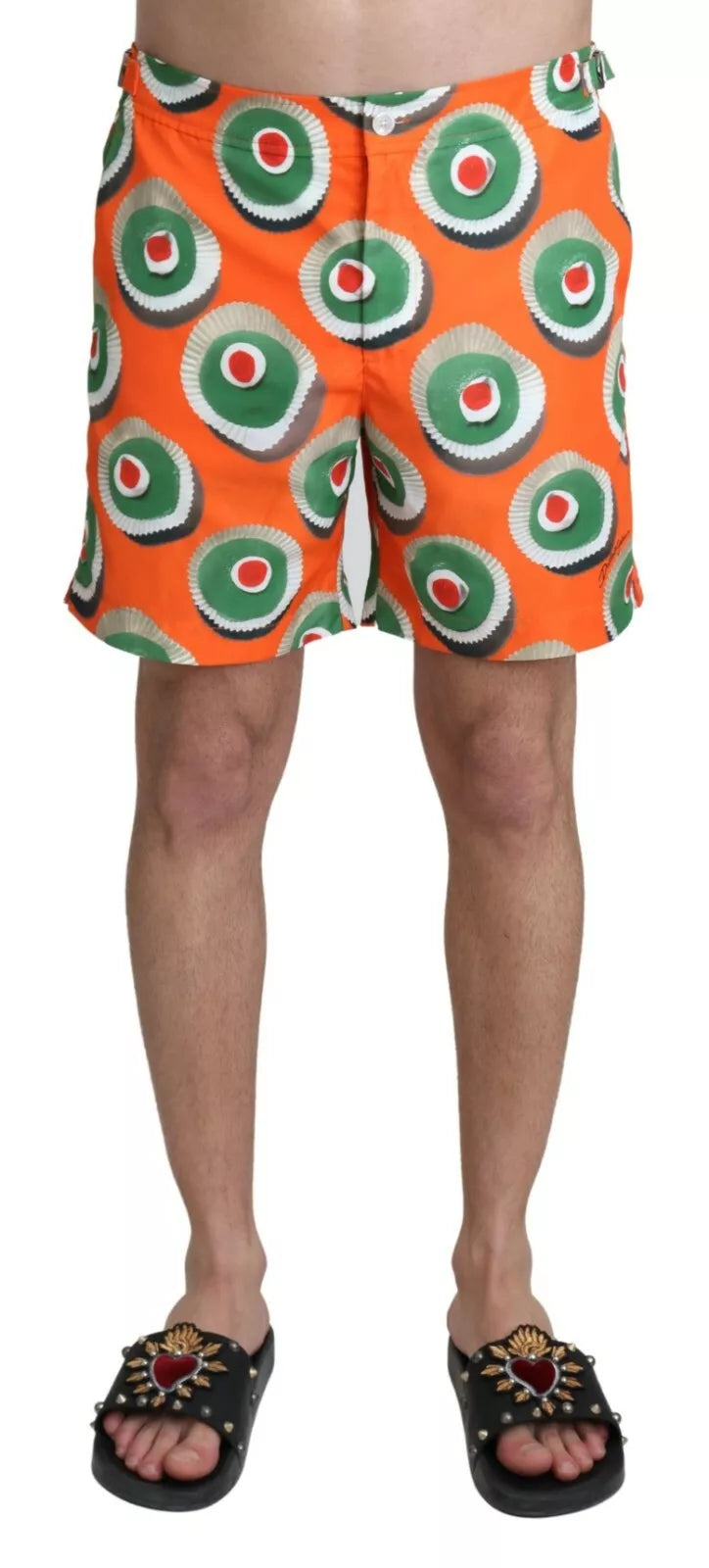 Maillots de bain Dolce & Gabbana Orange Cupcake Beachwear Shorts