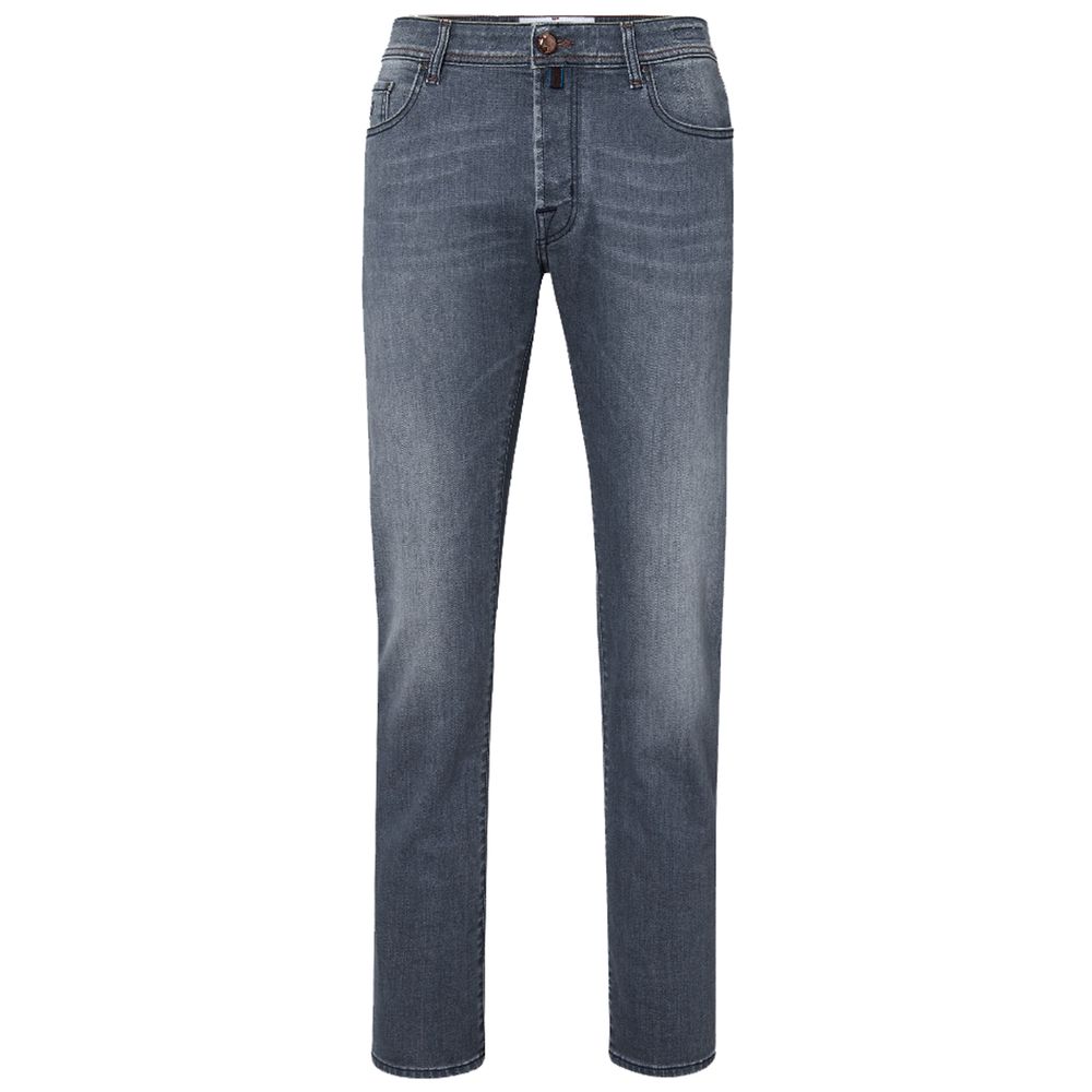 Jacob Cohen Gray Cotton Men Jeans