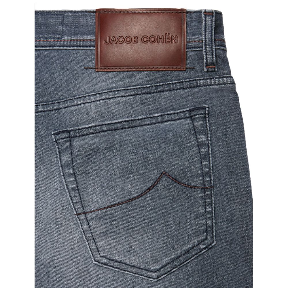 Jacob Cohen Gray Cotton Men Jeans