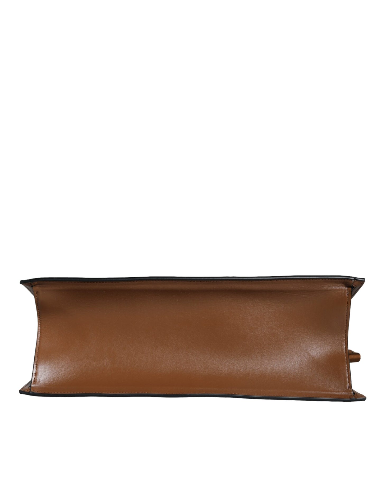 Sac fourre-tout à bandoulière en cuir jacquard marron Versace avec poignée supérieure et logo