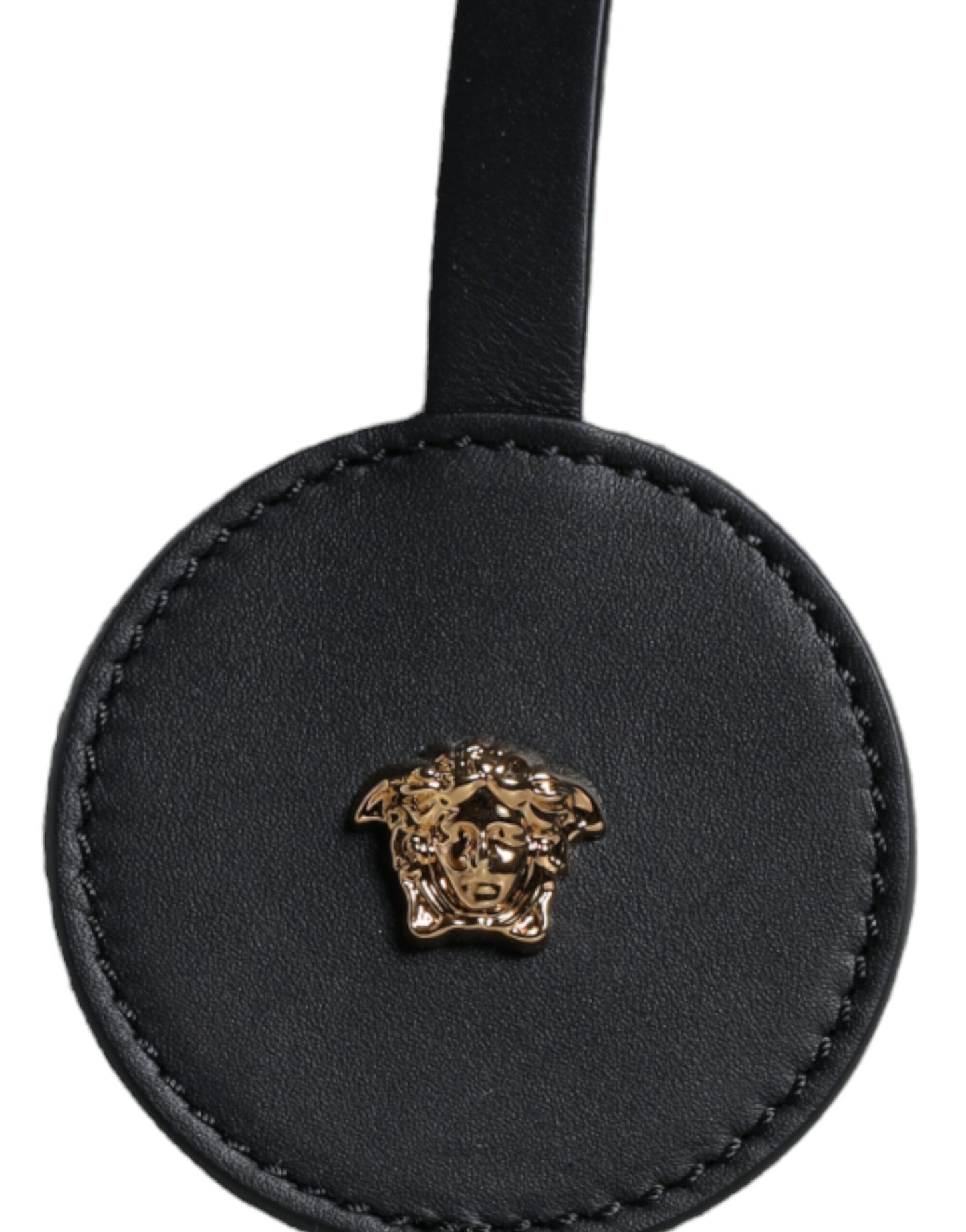 Sac fourre-tout à bandoulière en toile et cuir blanc avec logo Versace