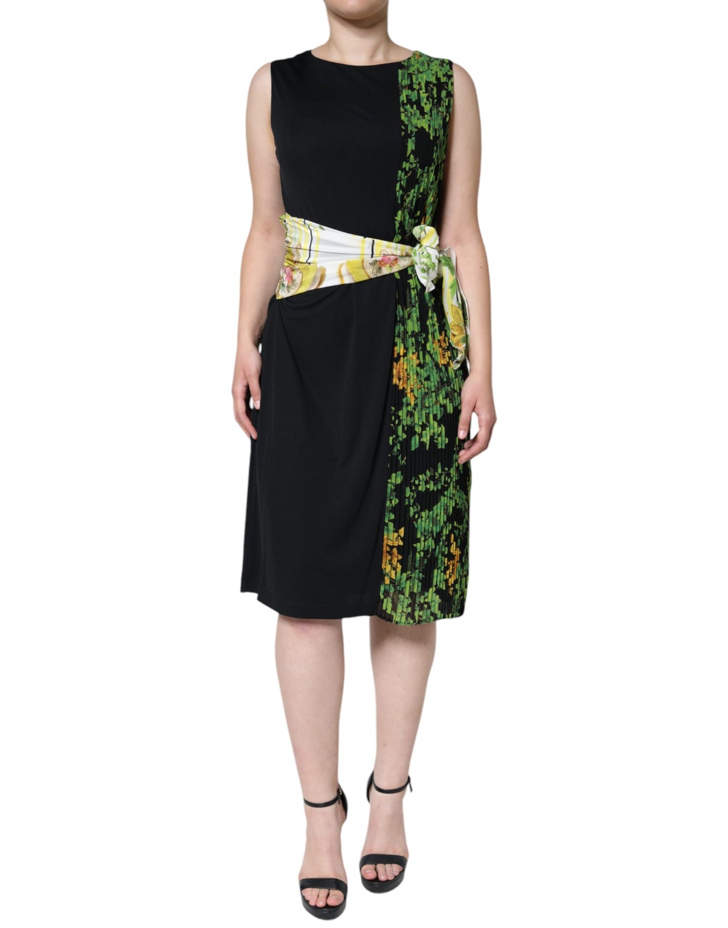 Roberto Cavalli Multicolor Floral Sheath Knee Length Dress by Roberto Cavalli