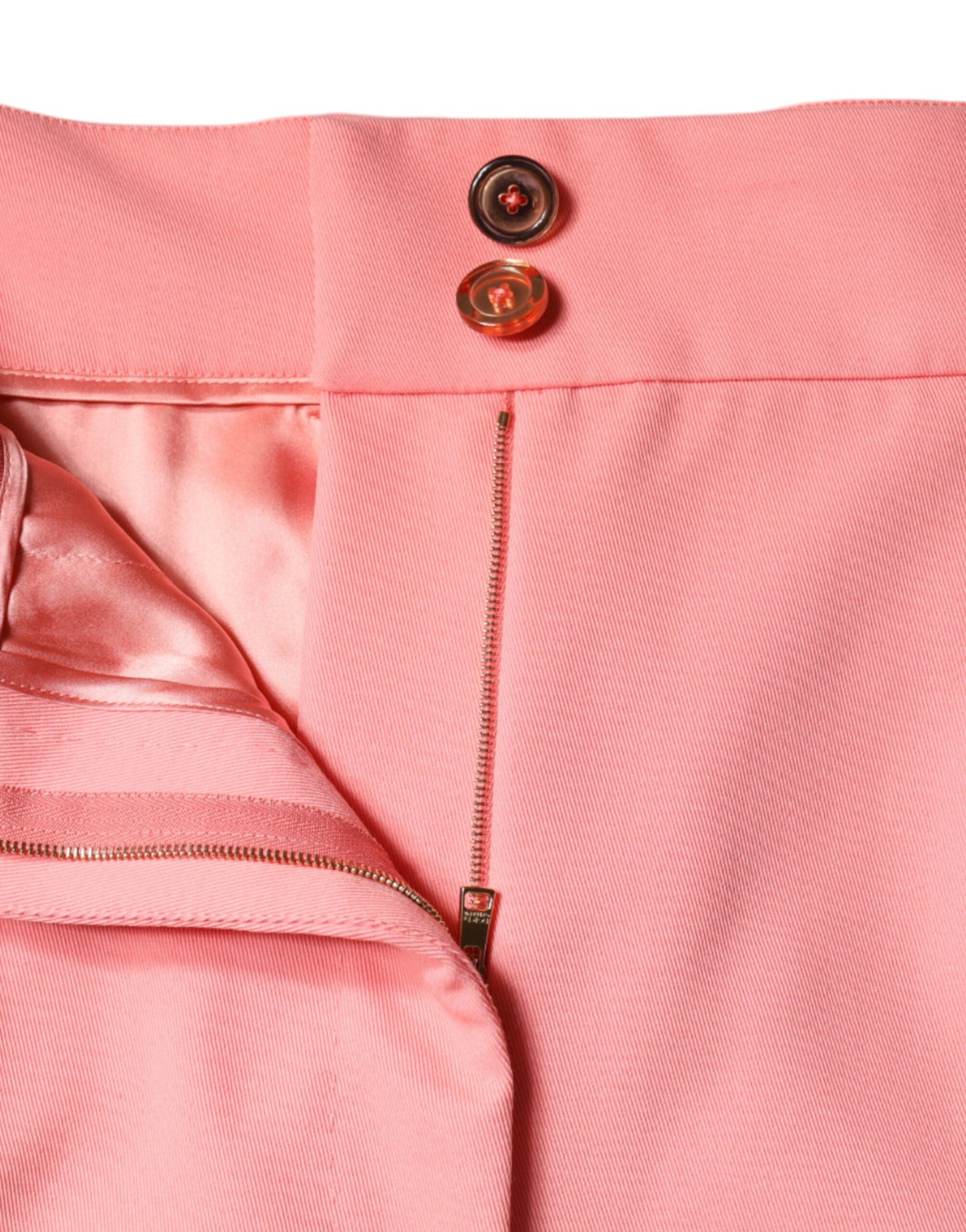 Dolce & Gabbana Rose Pink Polyester High Waist Tapered Pants by Dolce & Gabbana