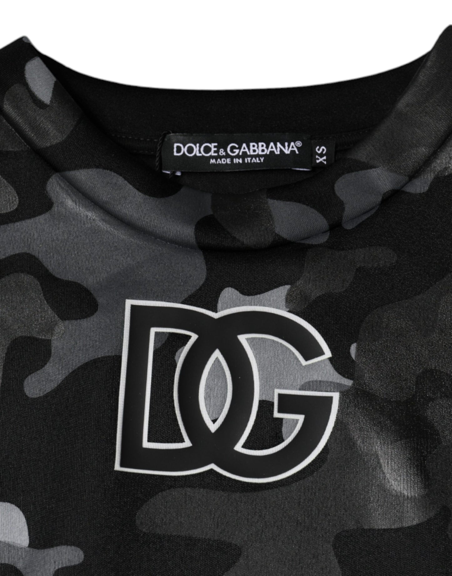 Dolce & Gabbana Black Camouflage Round Neck Sweatshirt Sweater by Dolce & Gabbana