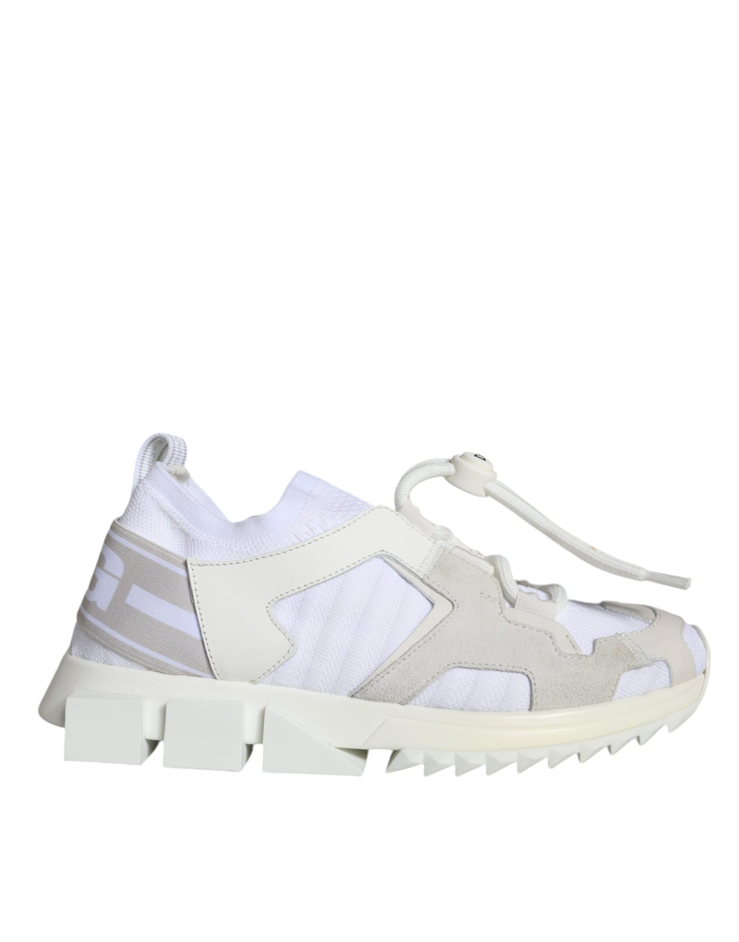Dolce & Gabbana White Mesh Sorrento Trekking Sneakers Shoes by Dolce & Gabbana