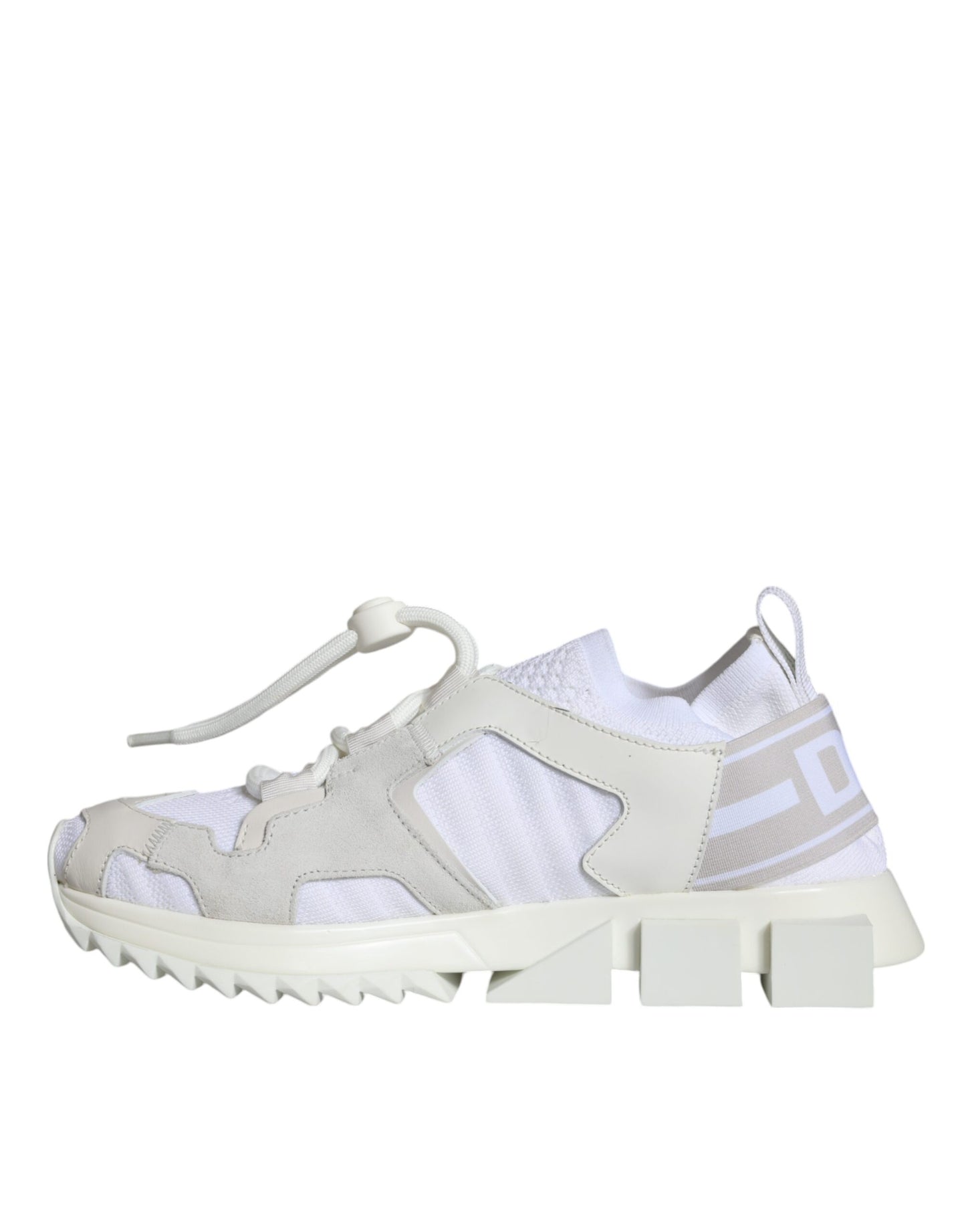 Dolce & Gabbana White Mesh Sorrento Trekking Sneakers Shoes by Dolce & Gabbana