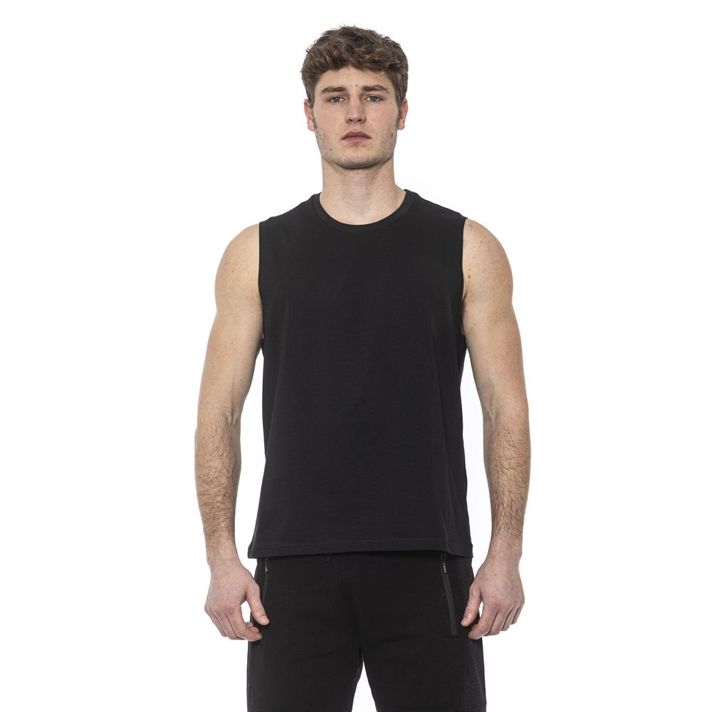 Débardeur homme en coton noir Tond