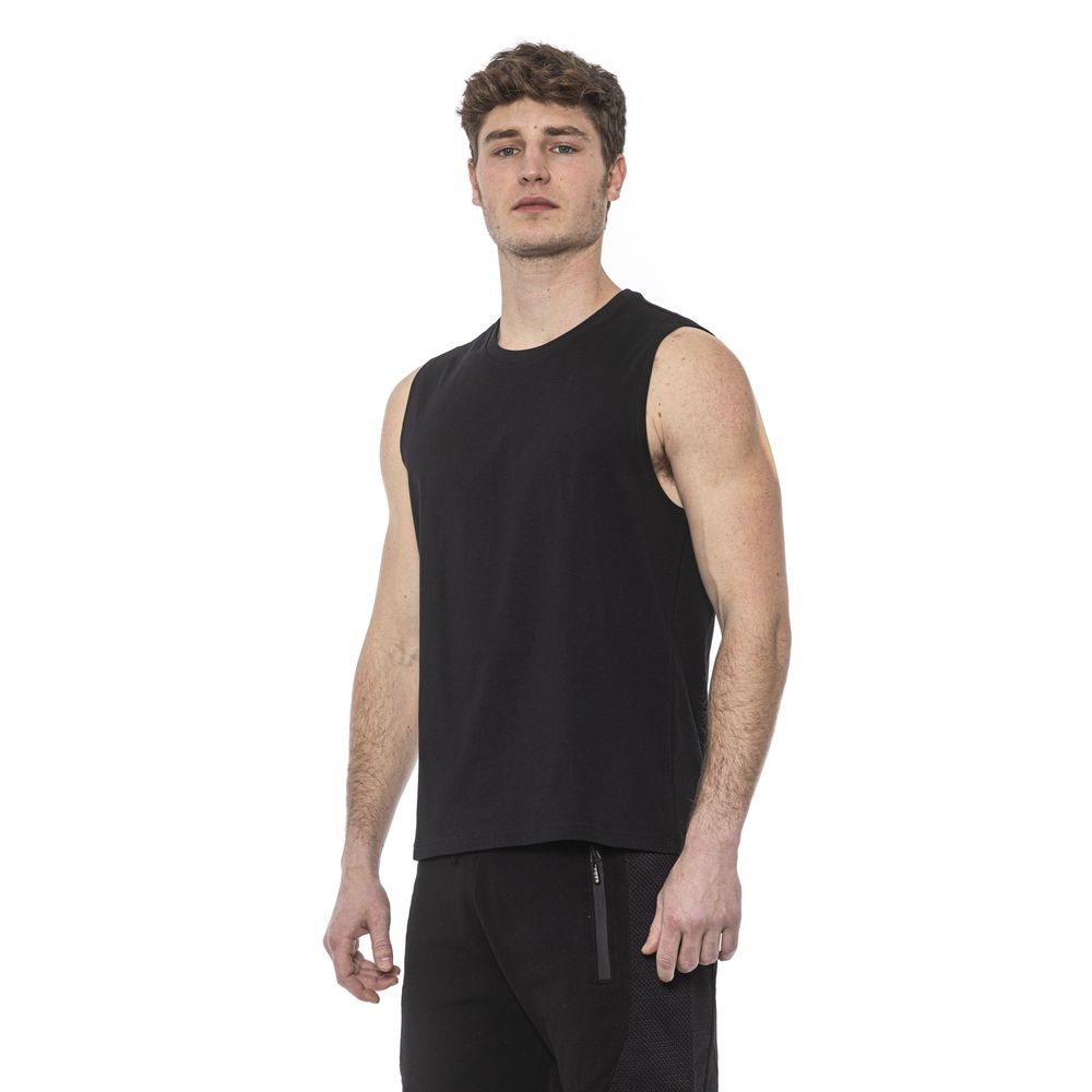 Débardeur homme en coton noir Tond
