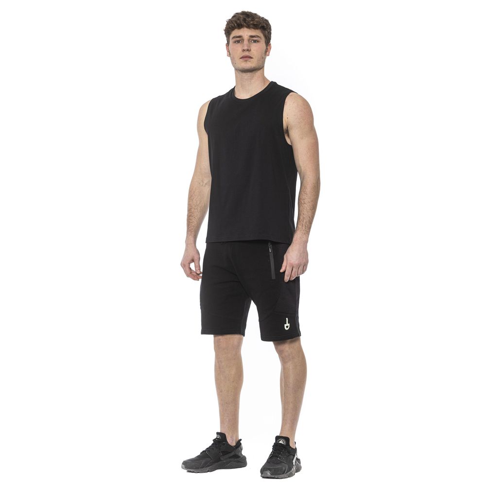 Débardeur homme en coton noir Tond