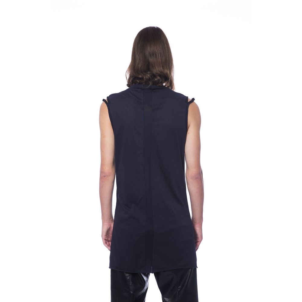 Débardeur en coton noir pour homme Nicolo Tonetto
