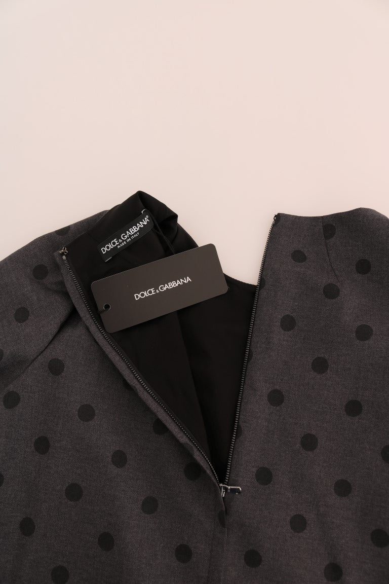 Robe chic en laine à pois Dolce & Gabbana