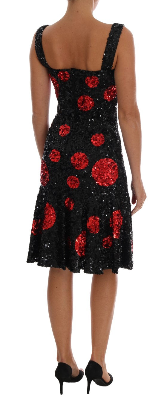 Robe droite élégante à pois Dolce & Gabbana
