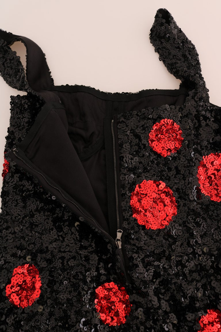 Robe droite élégante à pois Dolce & Gabbana