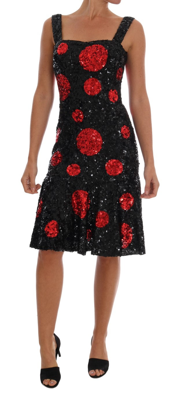 Robe droite élégante à pois Dolce & Gabbana