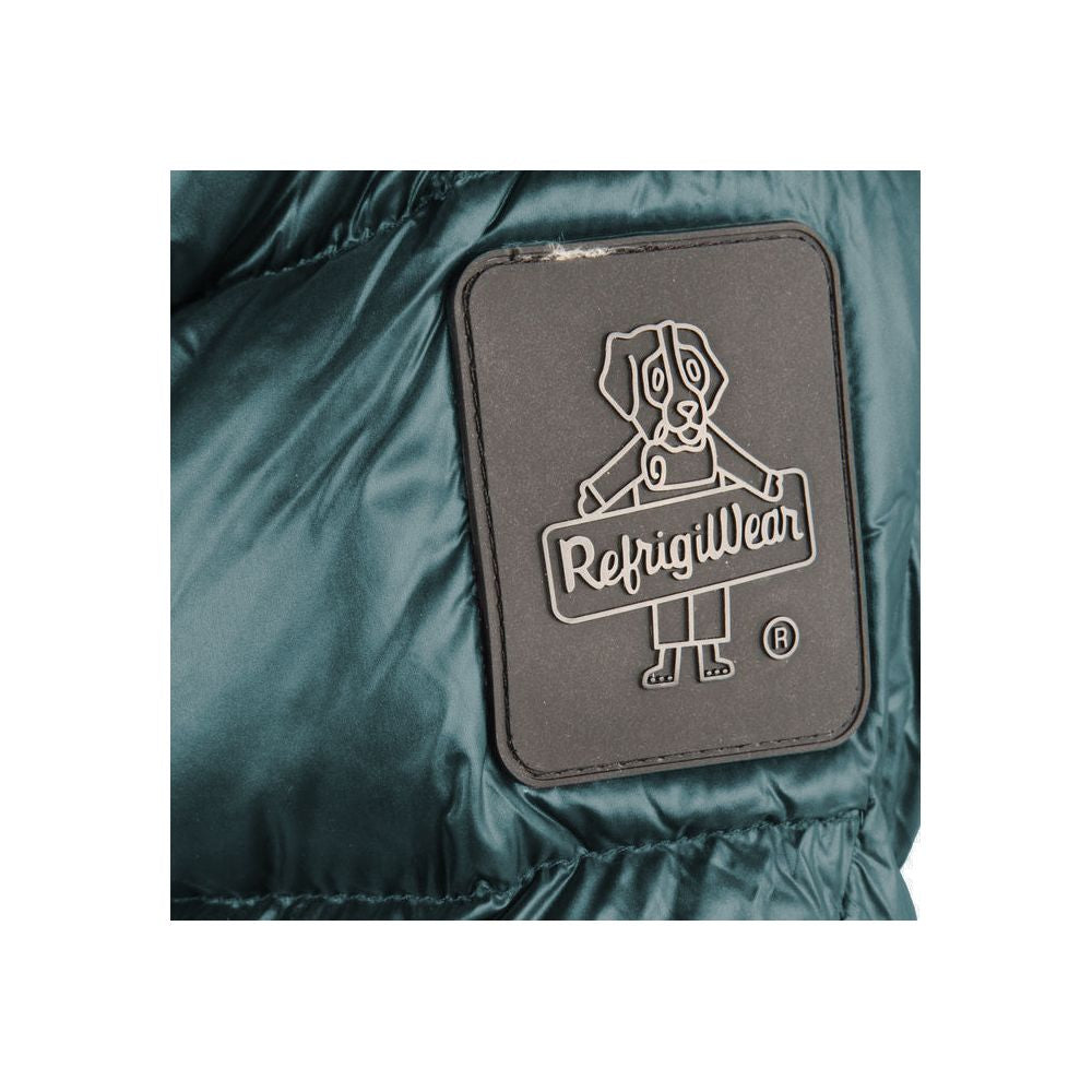 Refrigiwear Green Nylon Men Jacket by Refrigiwear