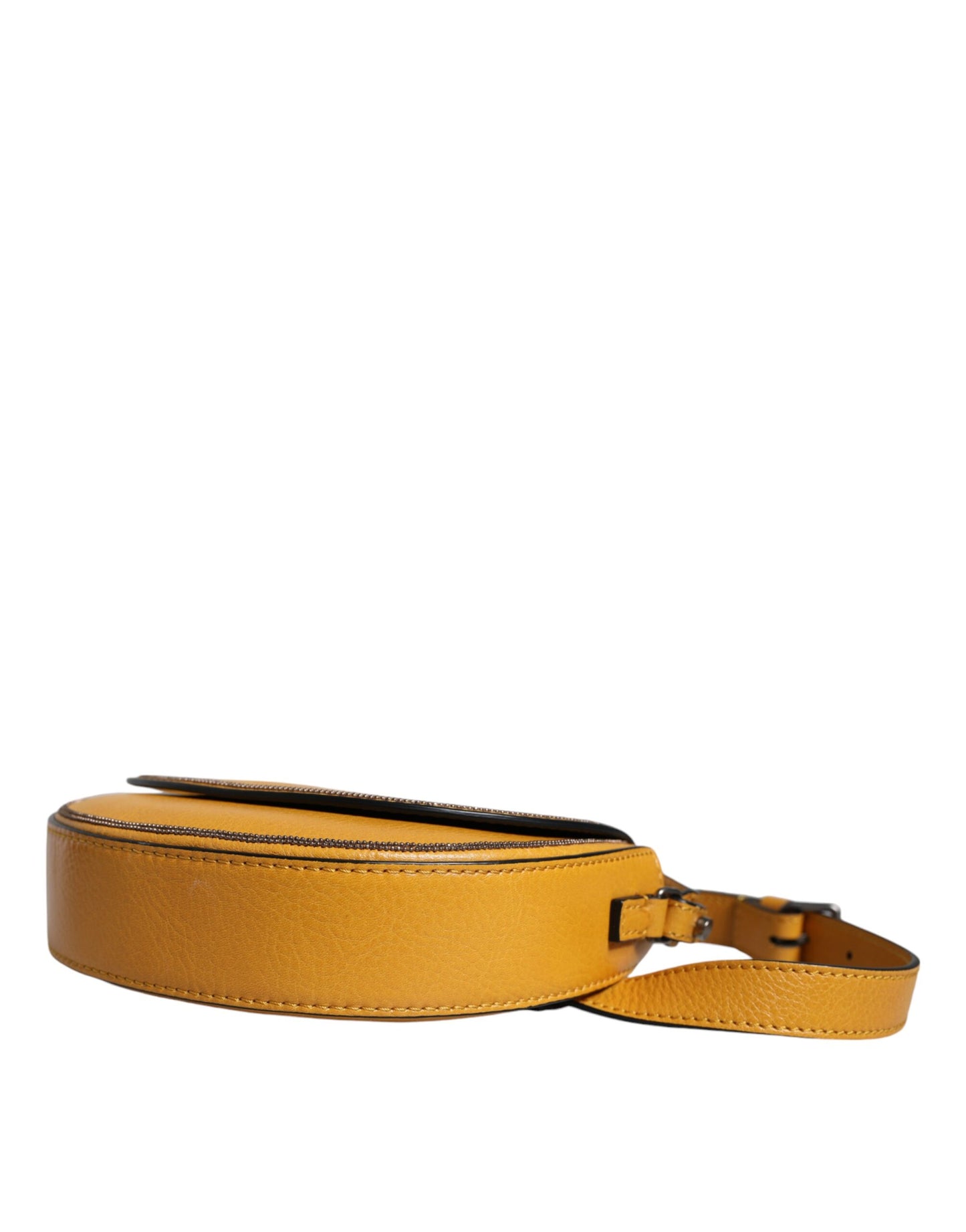 Sac bandoulière en cuir marron clair avec logo Brunello Cucinelli