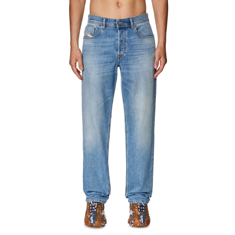 Diesel Light Blue Cotton Men's Regular-Fit Jean by Diesel