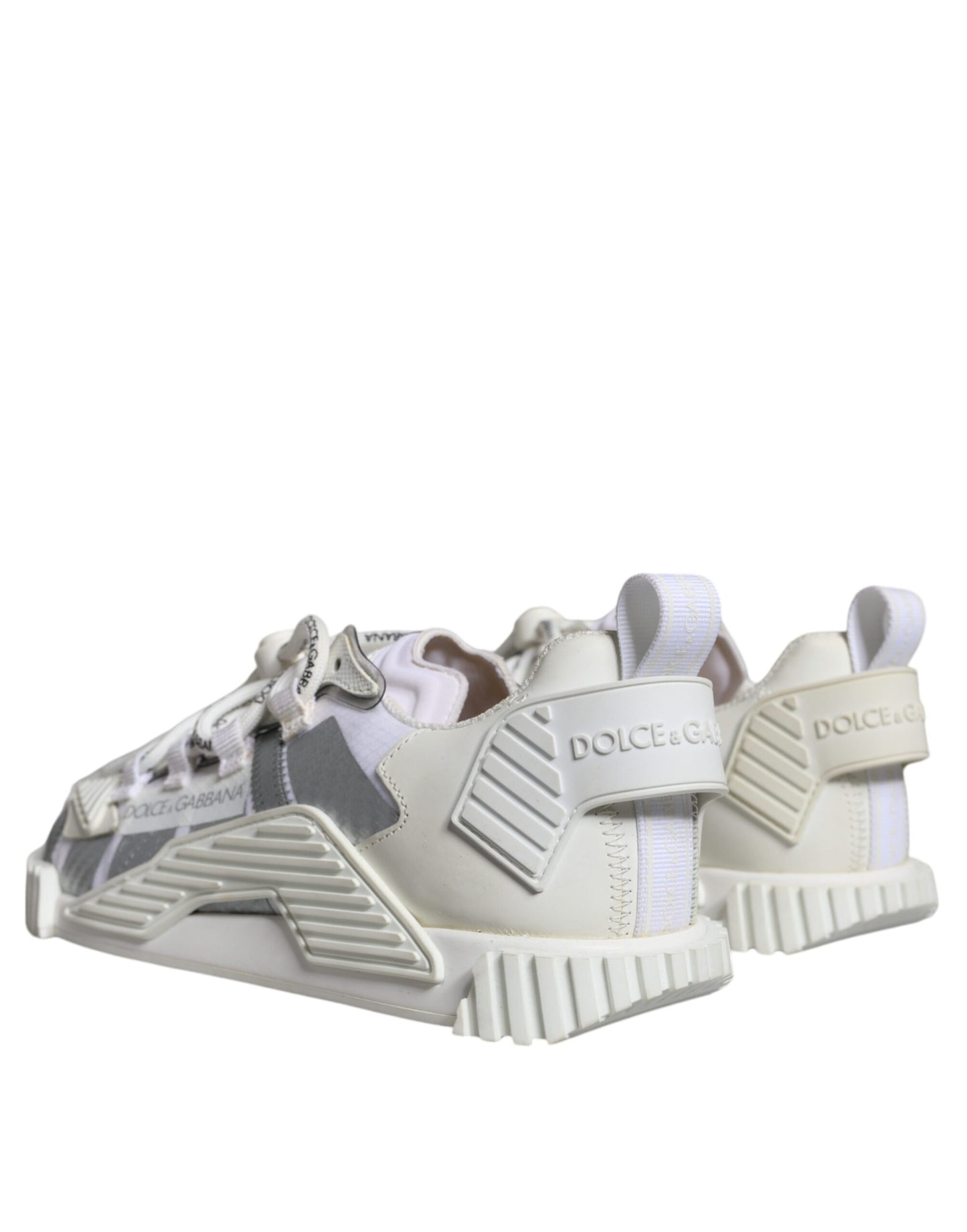 Dolce & Gabbana White Lace Up Low Top NS1 Sneakers Shoes by Dolce & Gabbana