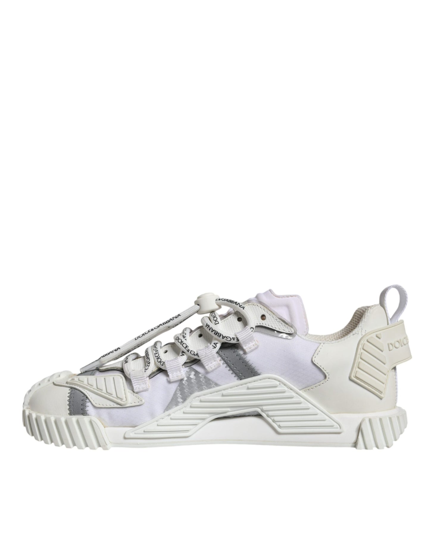 Dolce & Gabbana White Lace Up Low Top NS1 Sneakers Shoes by Dolce & Gabbana