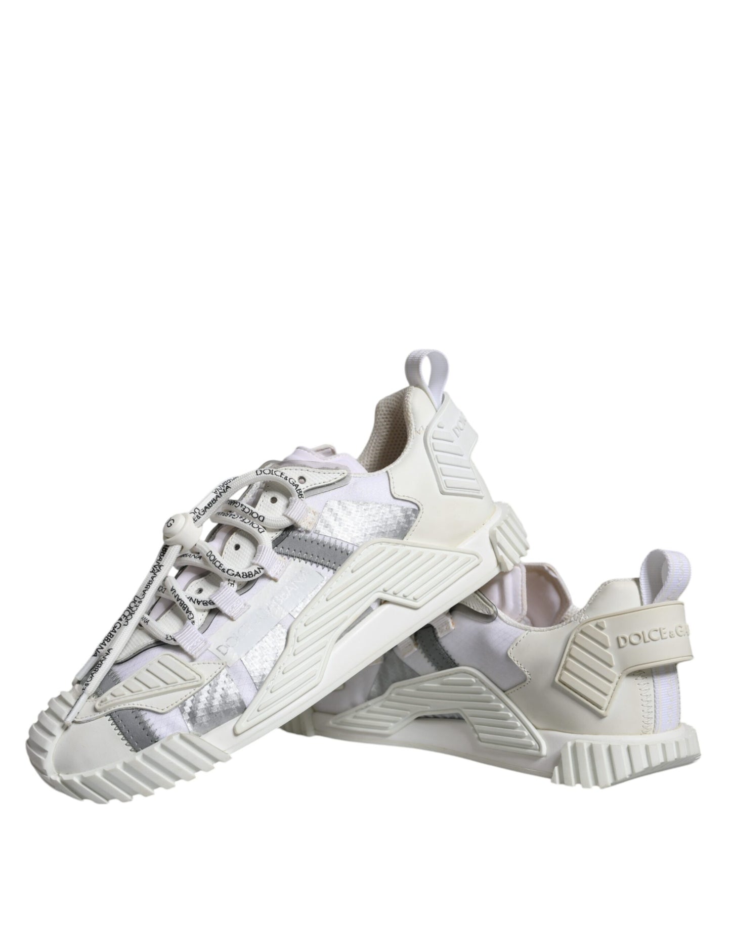 Dolce & Gabbana White Lace Up Low Top NS1 Sneakers Shoes by Dolce & Gabbana