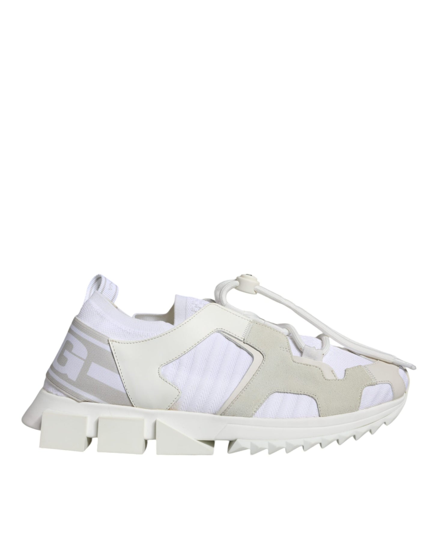 Dolce & Gabbana White Mesh Sorrento Trekking Sneakers Shoes by Dolce & Gabbana
