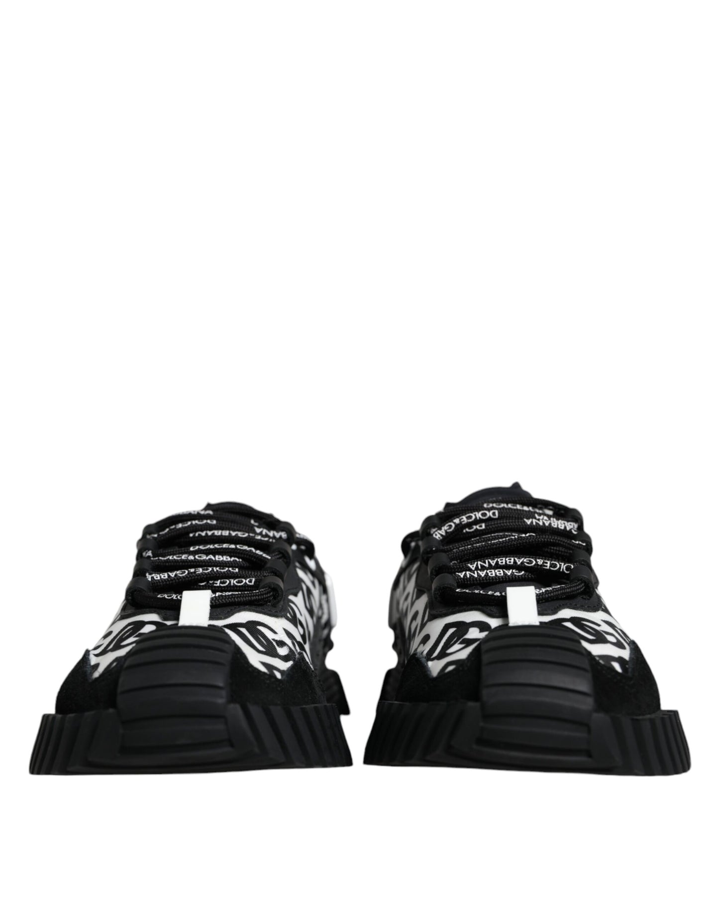 Dolce & Gabbana Black Logo Lace Up Low Top NS1 Sneakers Shoes by Dolce & Gabbana