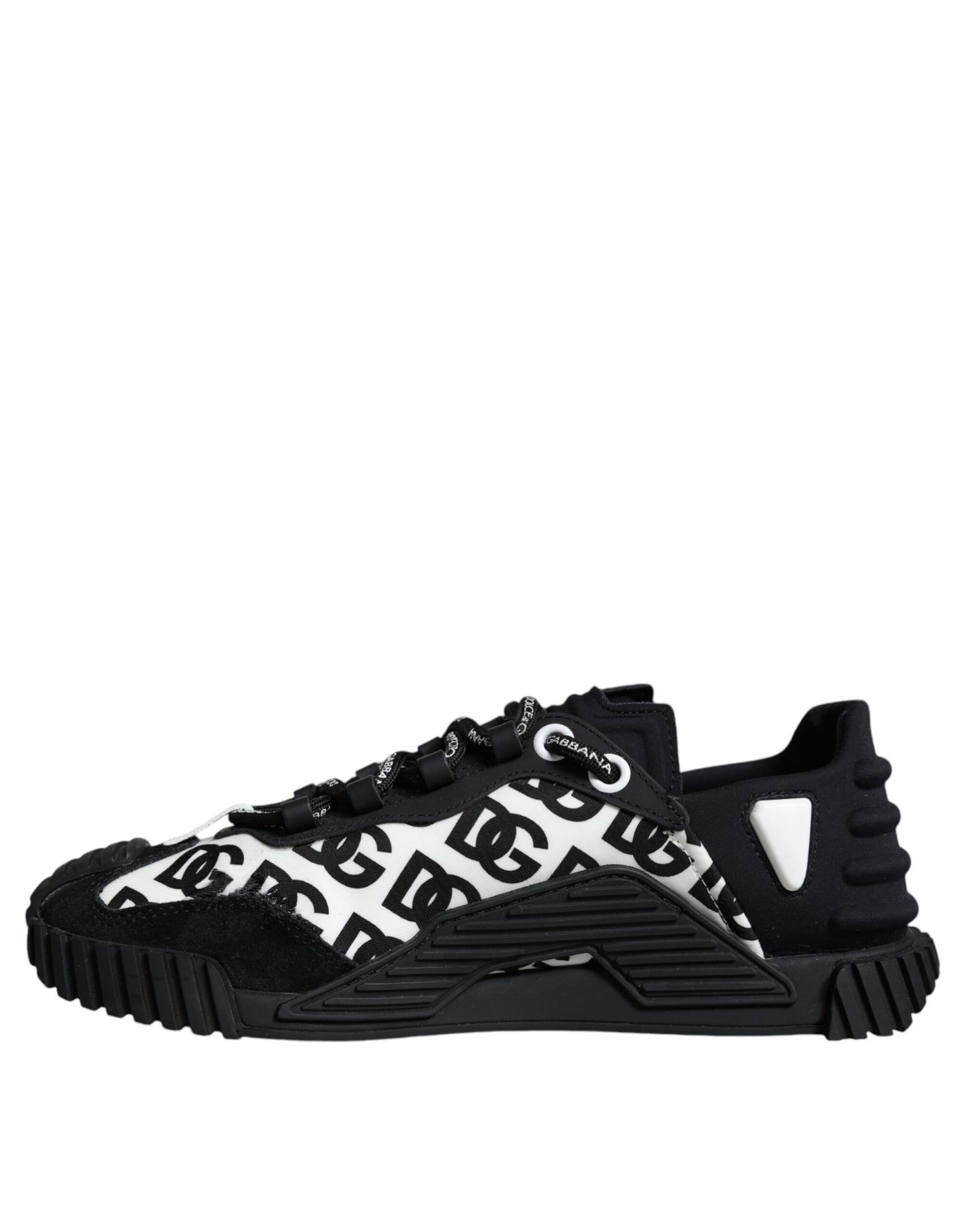 Dolce & Gabbana Black Logo Lace Up Low Top NS1 Sneakers Shoes by Dolce & Gabbana
