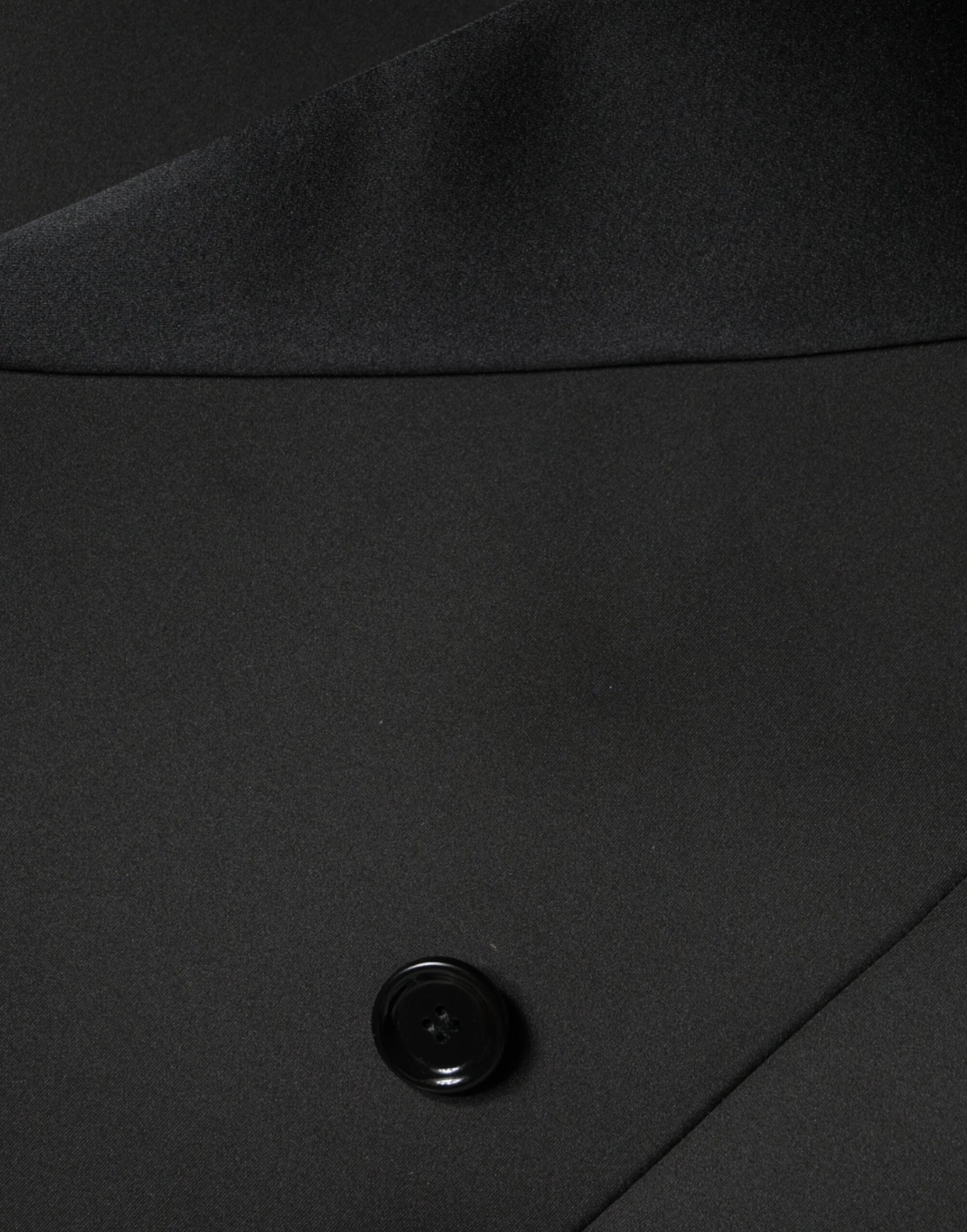 Dolce & Gabbana Veste manteau croisée en polyester noir