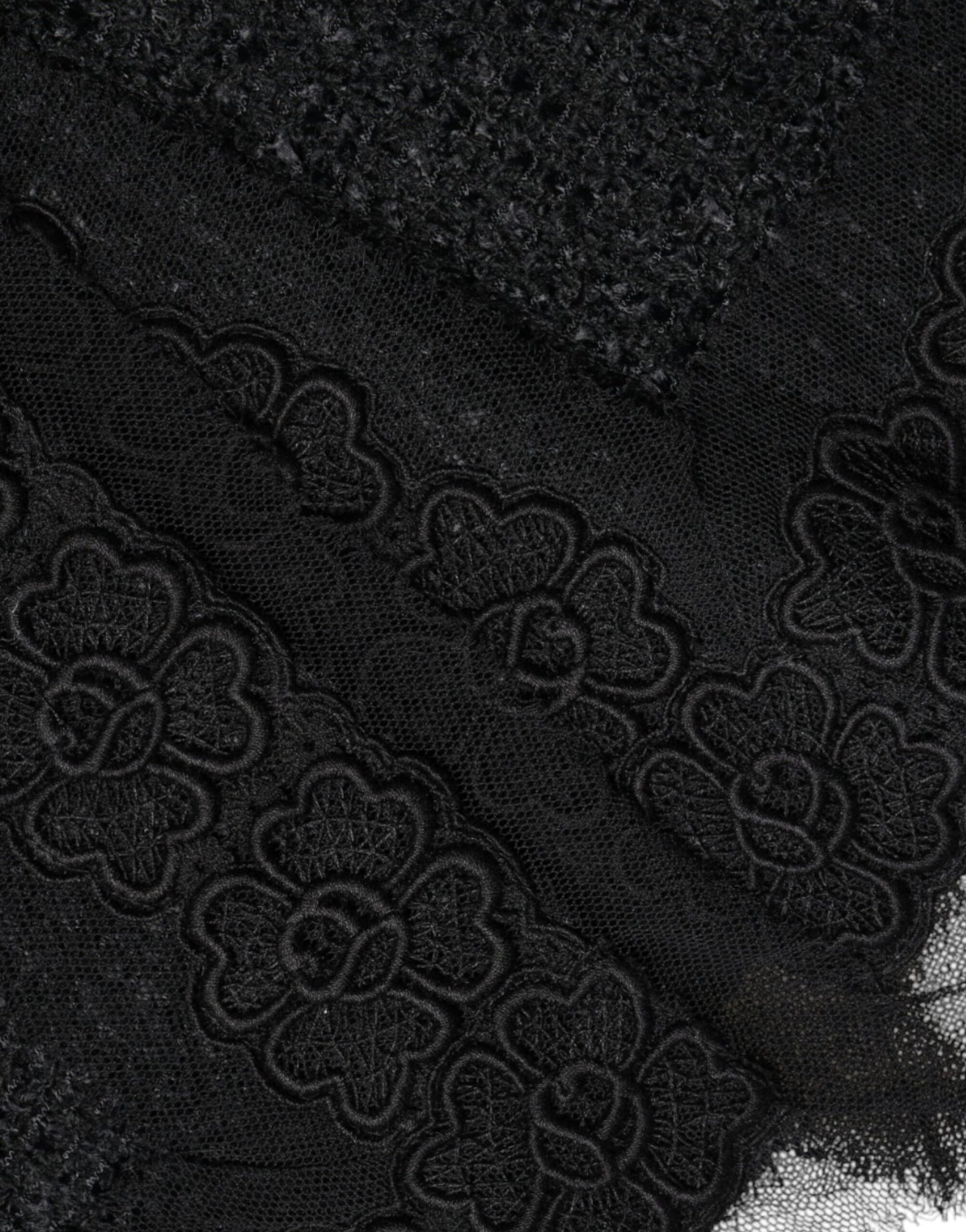 Jupe crayon mi-longue en laine vierge noire Dolce & Gabbana